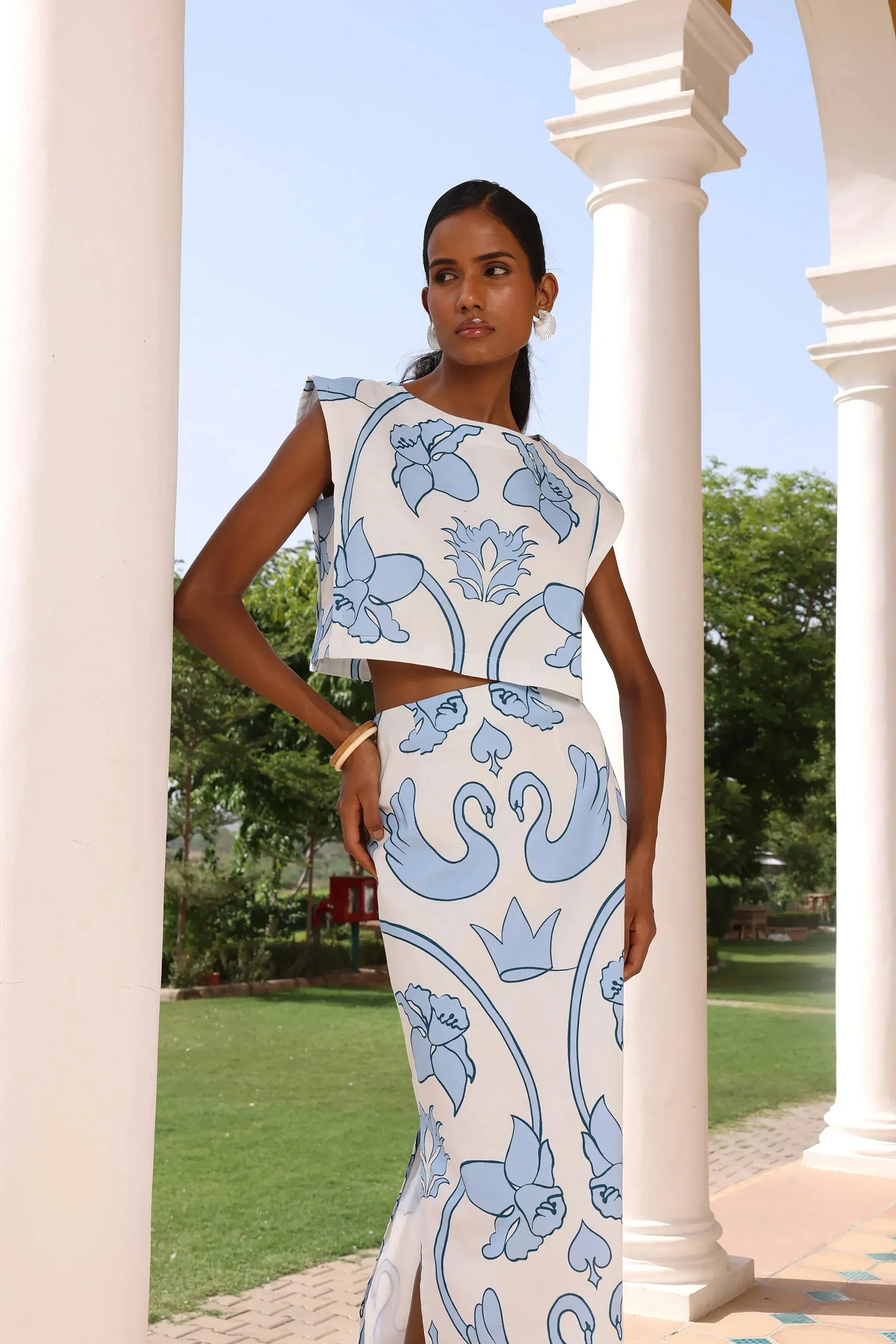 Piper Top in Monaco Celeste sold by Beau & Ro product image thumbnail 2