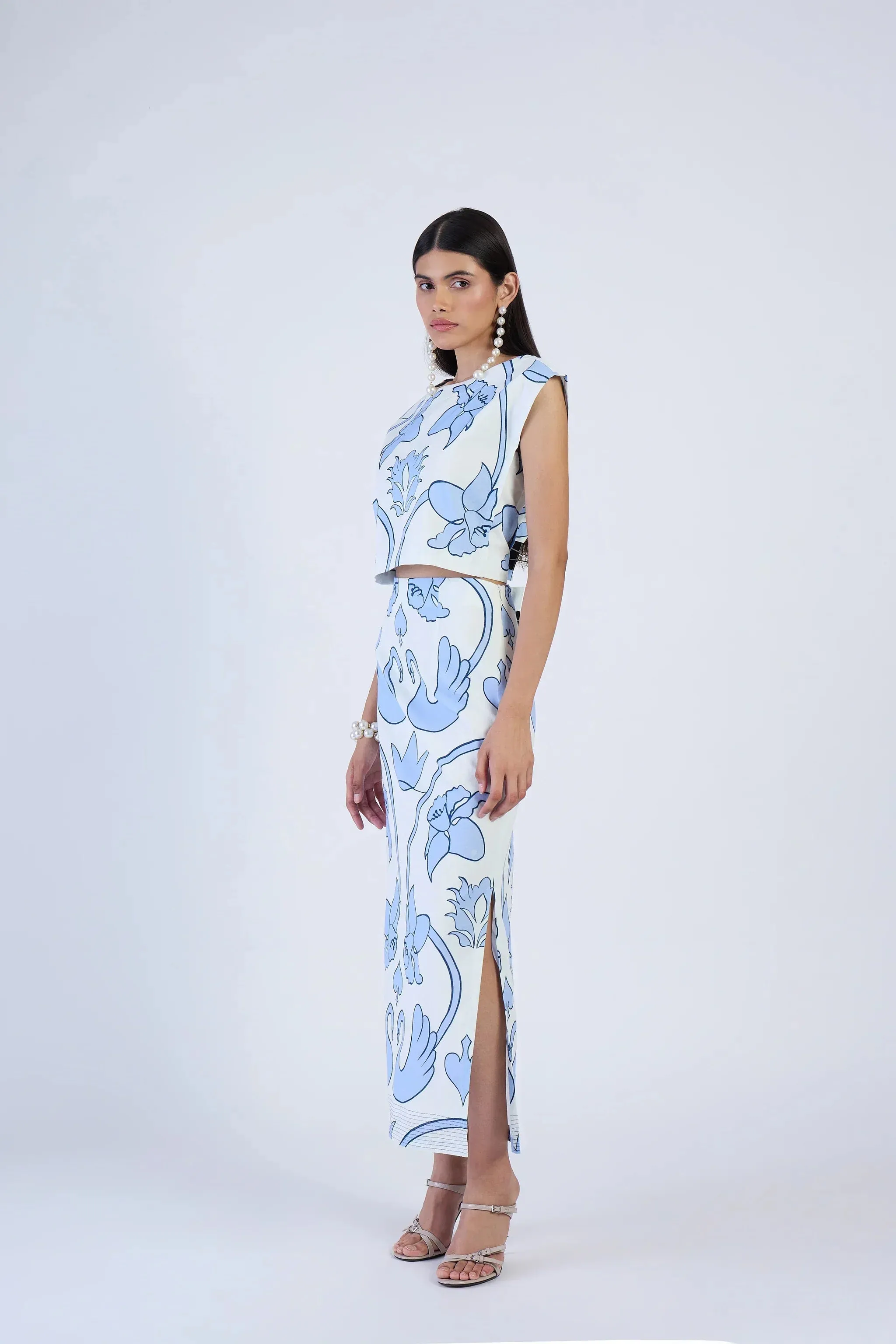 Piper Top in Monaco Celeste sold by Beau & Ro product image thumbnail 5