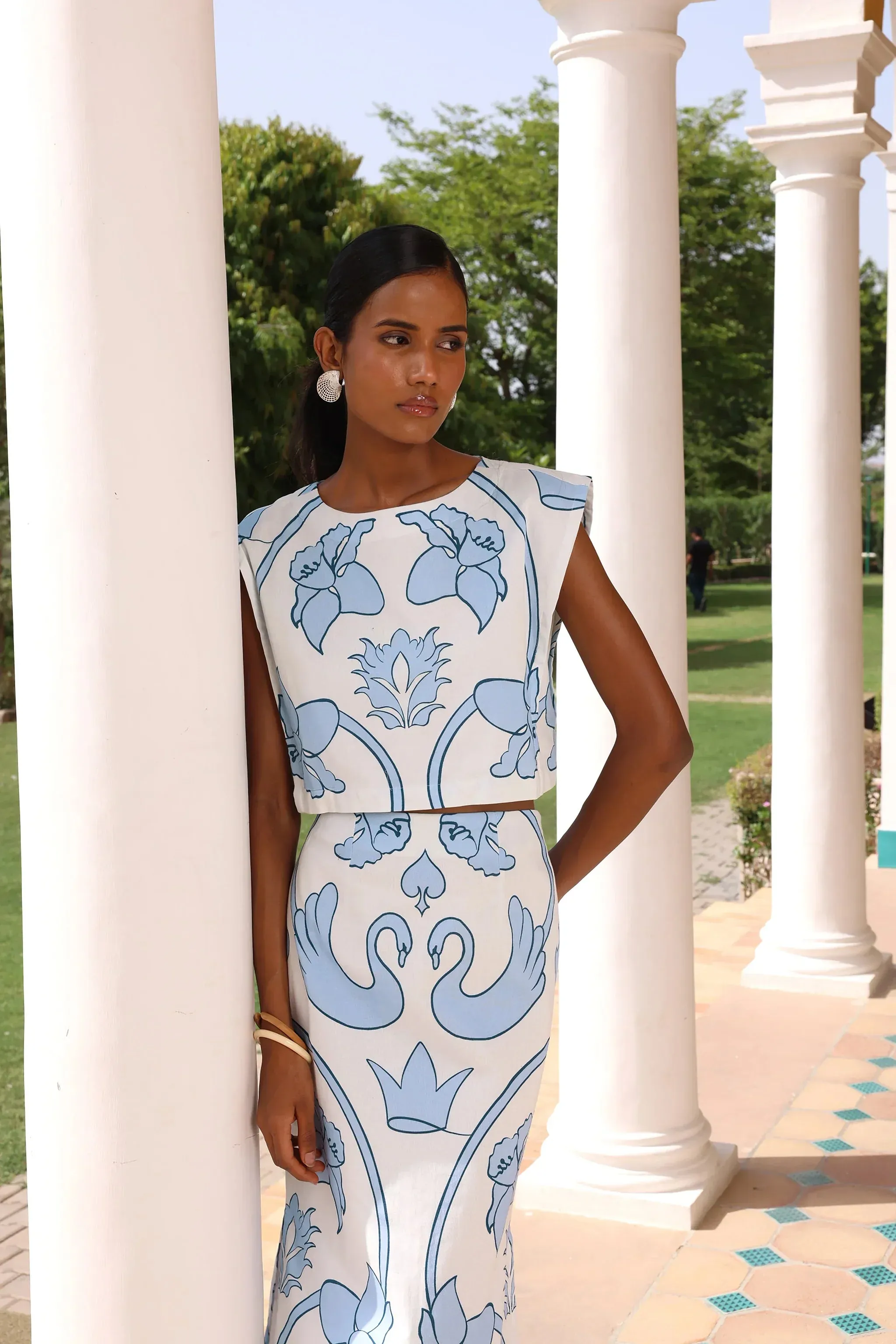 Piper Top in Monaco Celeste sold by Beau & Ro product image thumbnail 3