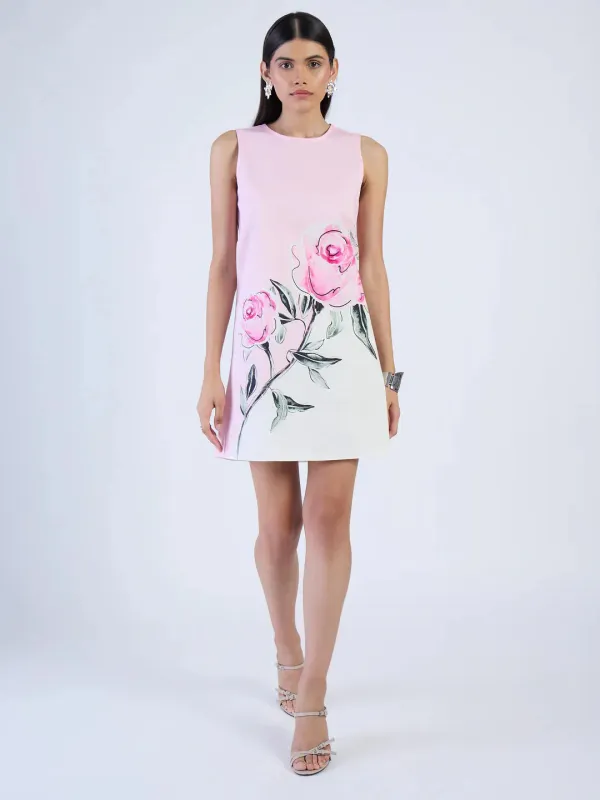 Frankie Dress in Villa Celeste Rose sold by Beau & Ro