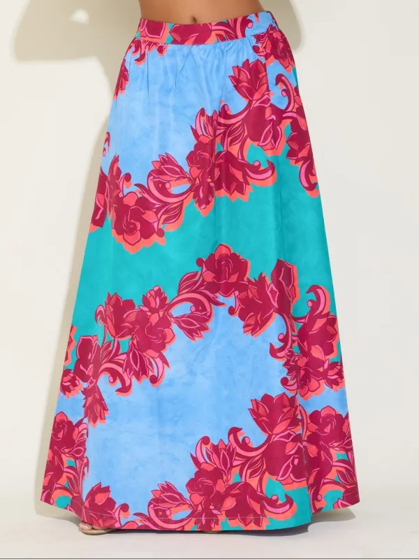 Daphne Skirt in Cactus Flower sold by Beau & Ro