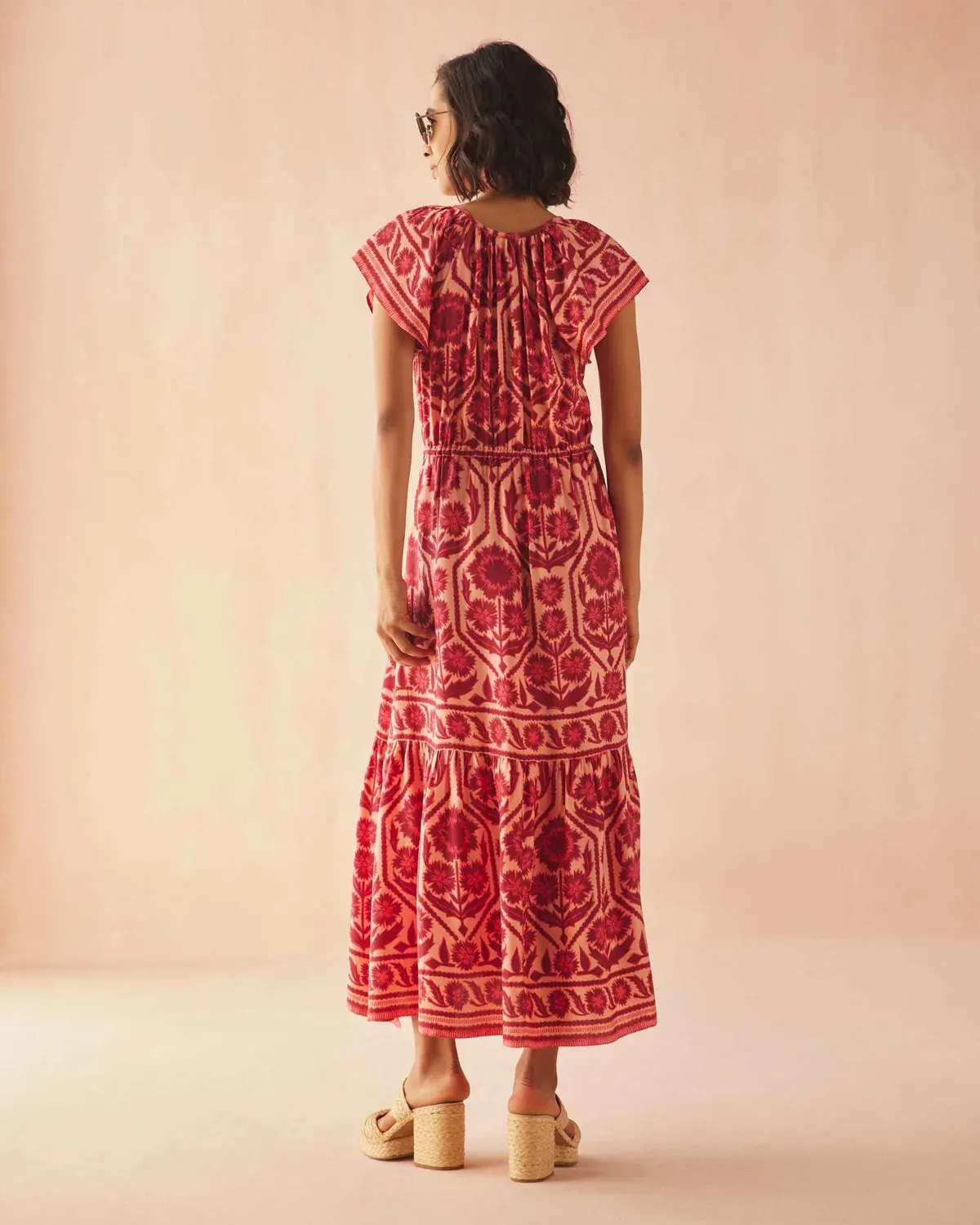 Cora Midi Dress in Tessa Coji sold by Beau & Ro product image thumbnail 4