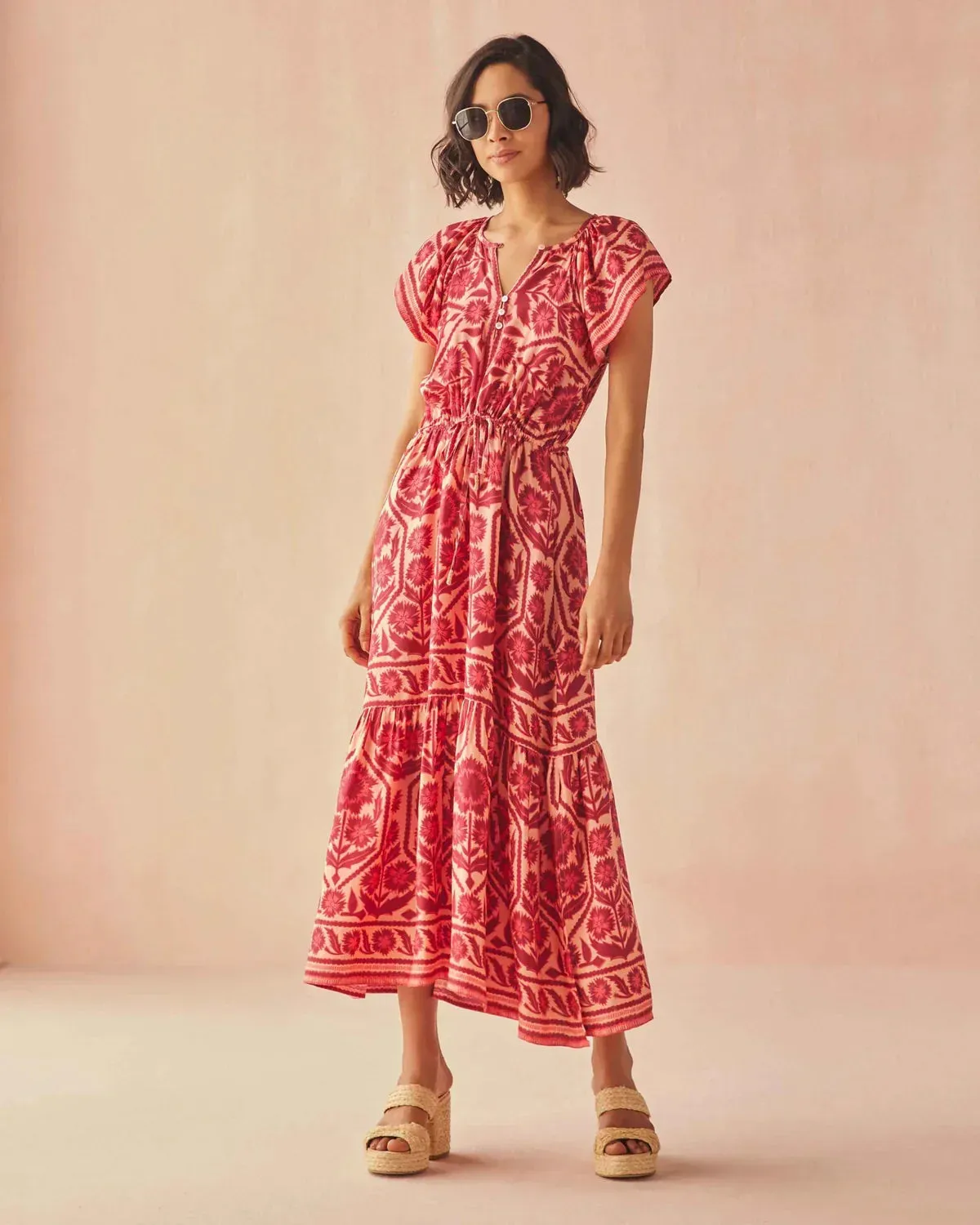 Cora Midi Dress in Tessa Coji sold by Beau & Ro product image thumbnail 5