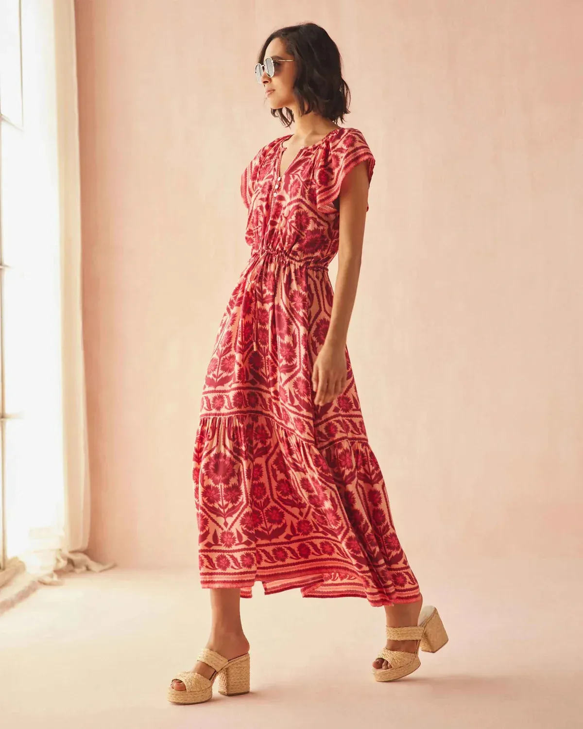 Cora Midi Dress in Tessa Coji sold by Beau & Ro product image thumbnail 2