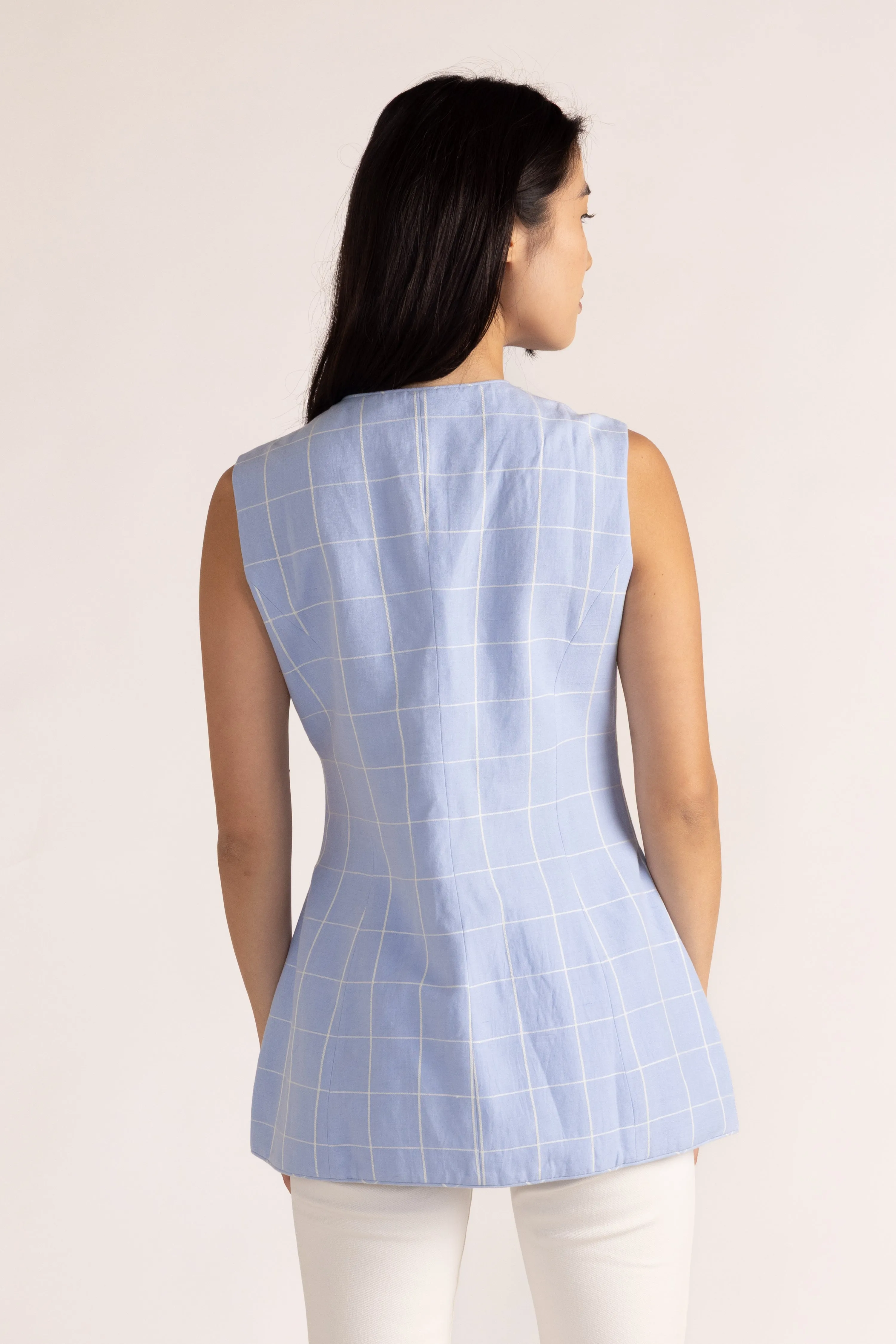 Taylor Vest in Window Pane sold by Beau & Ro product image thumbnail 5