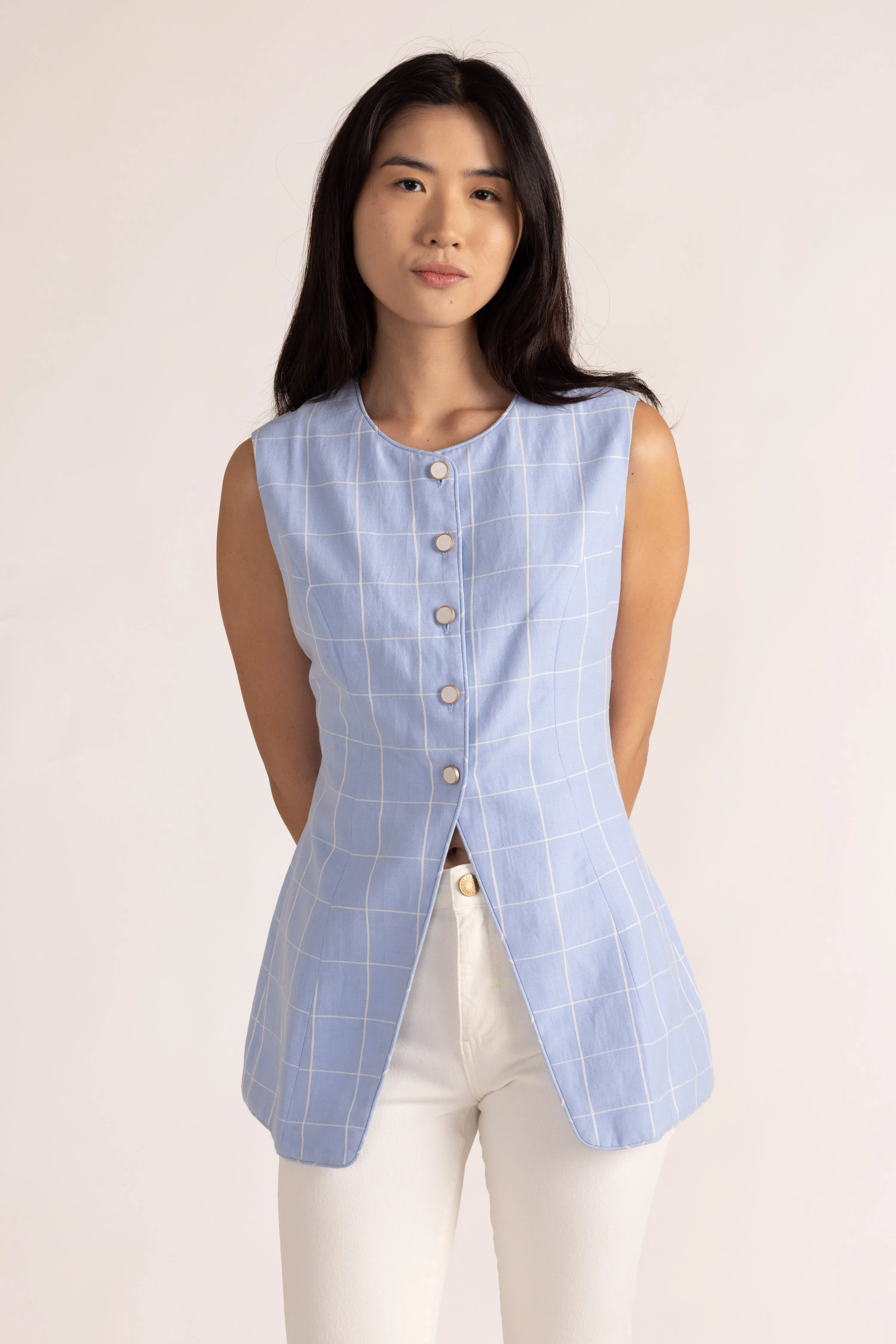 Taylor Vest in Window Pane sold by Beau & Ro product image thumbnail 2