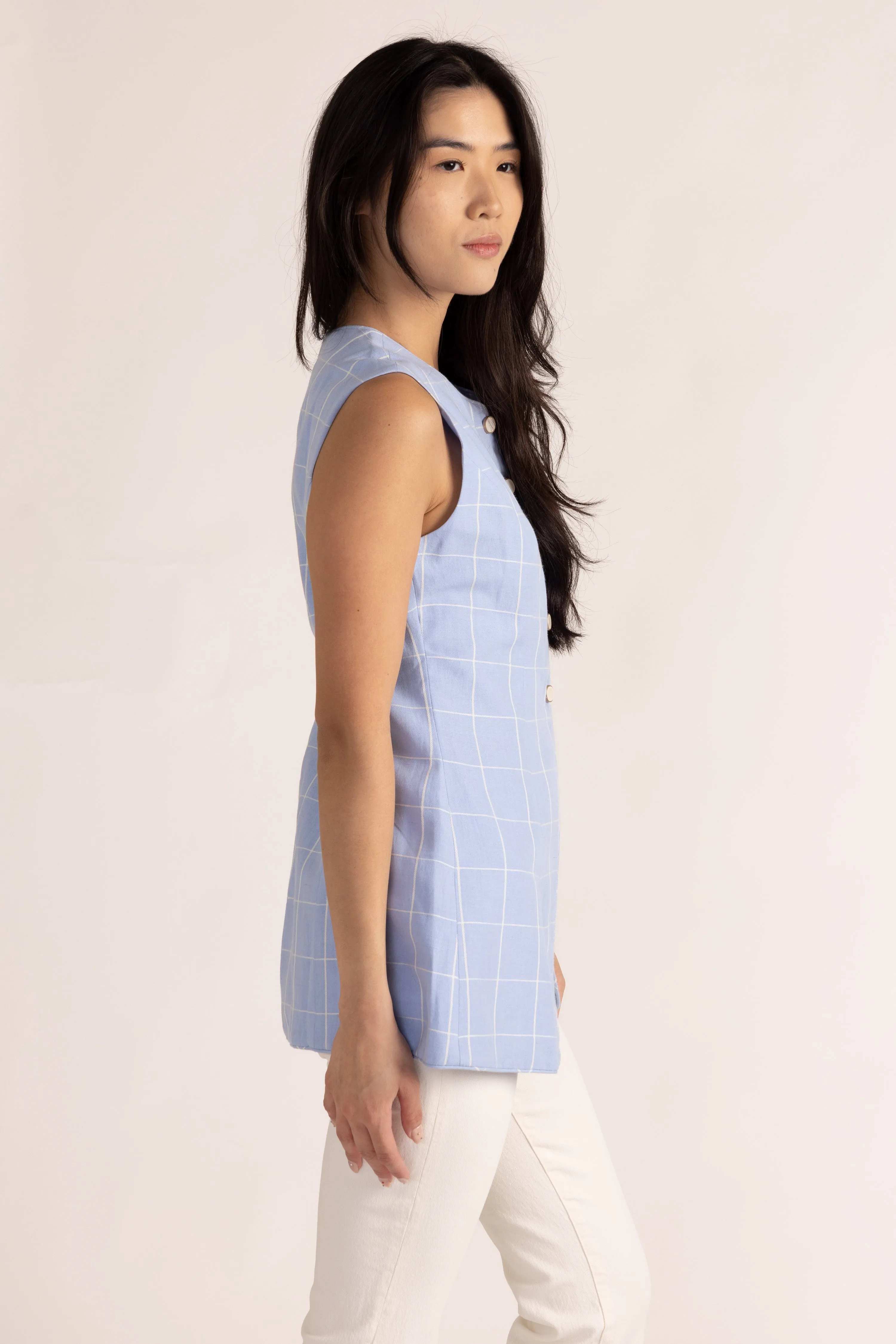 Taylor Vest in Window Pane sold by Beau & Ro product image thumbnail 4
