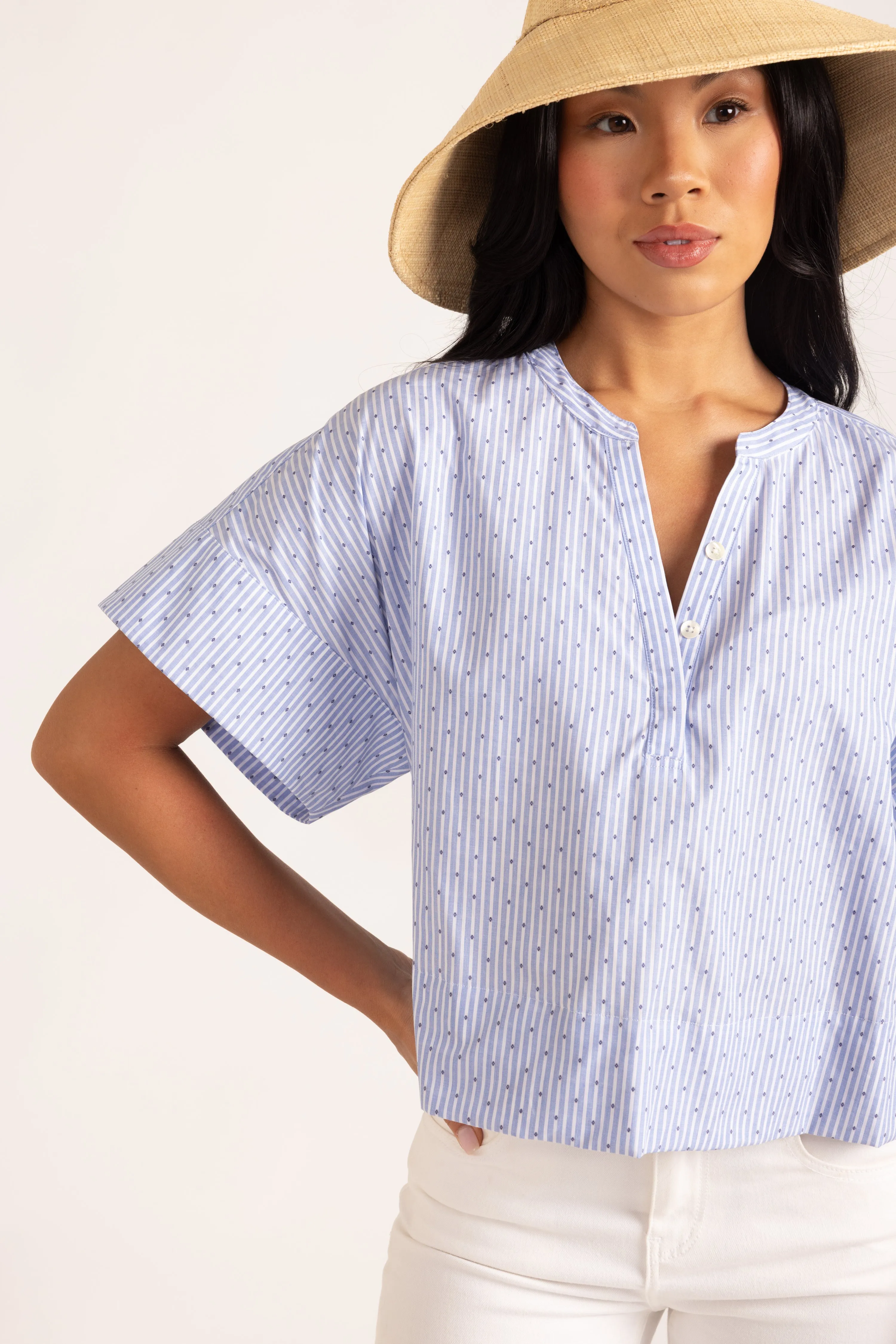 London Top in Diamond Stripe sold by Beau & Ro product image thumbnail 2