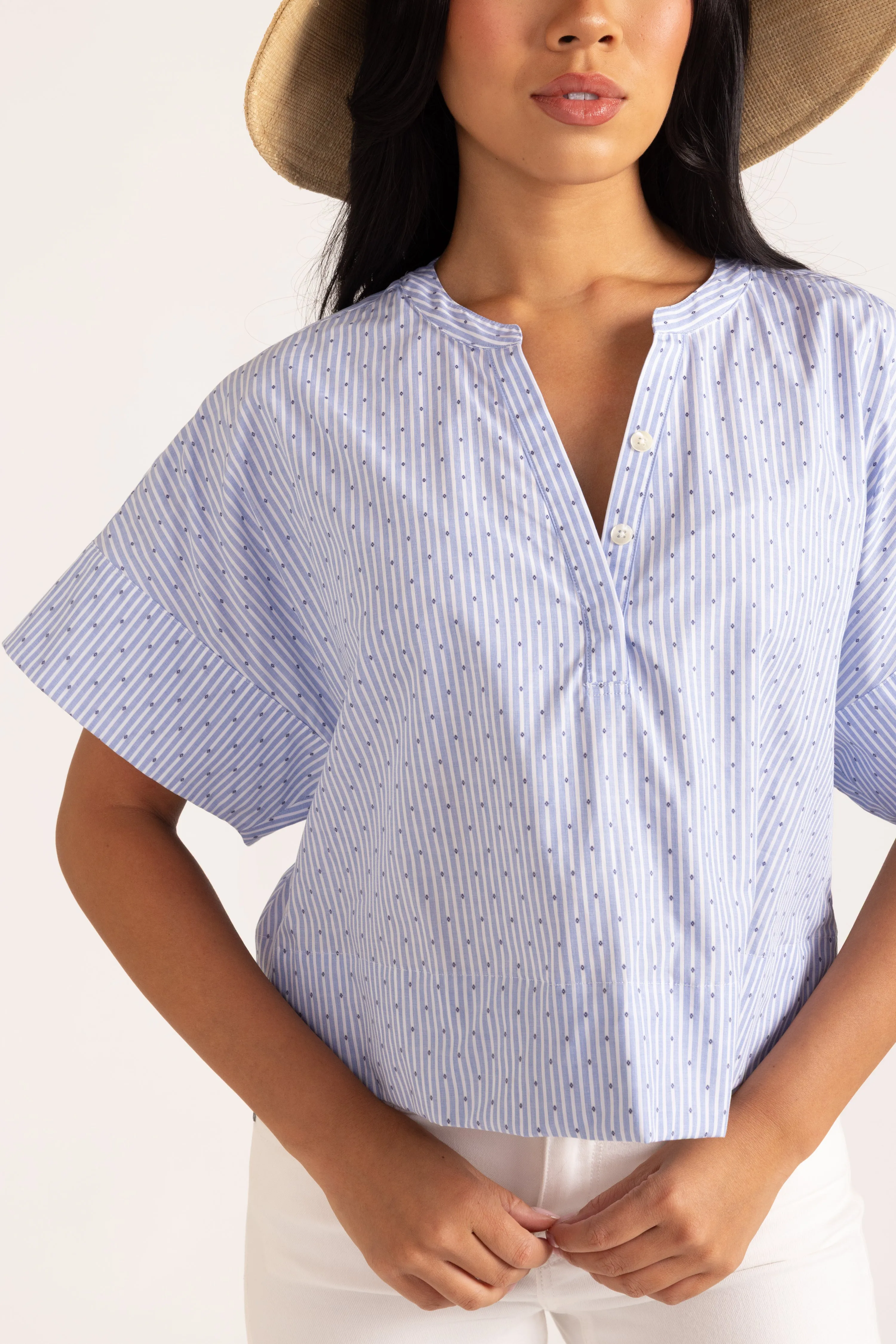 London Top in Diamond Stripe sold by Beau & Ro product image thumbnail 3