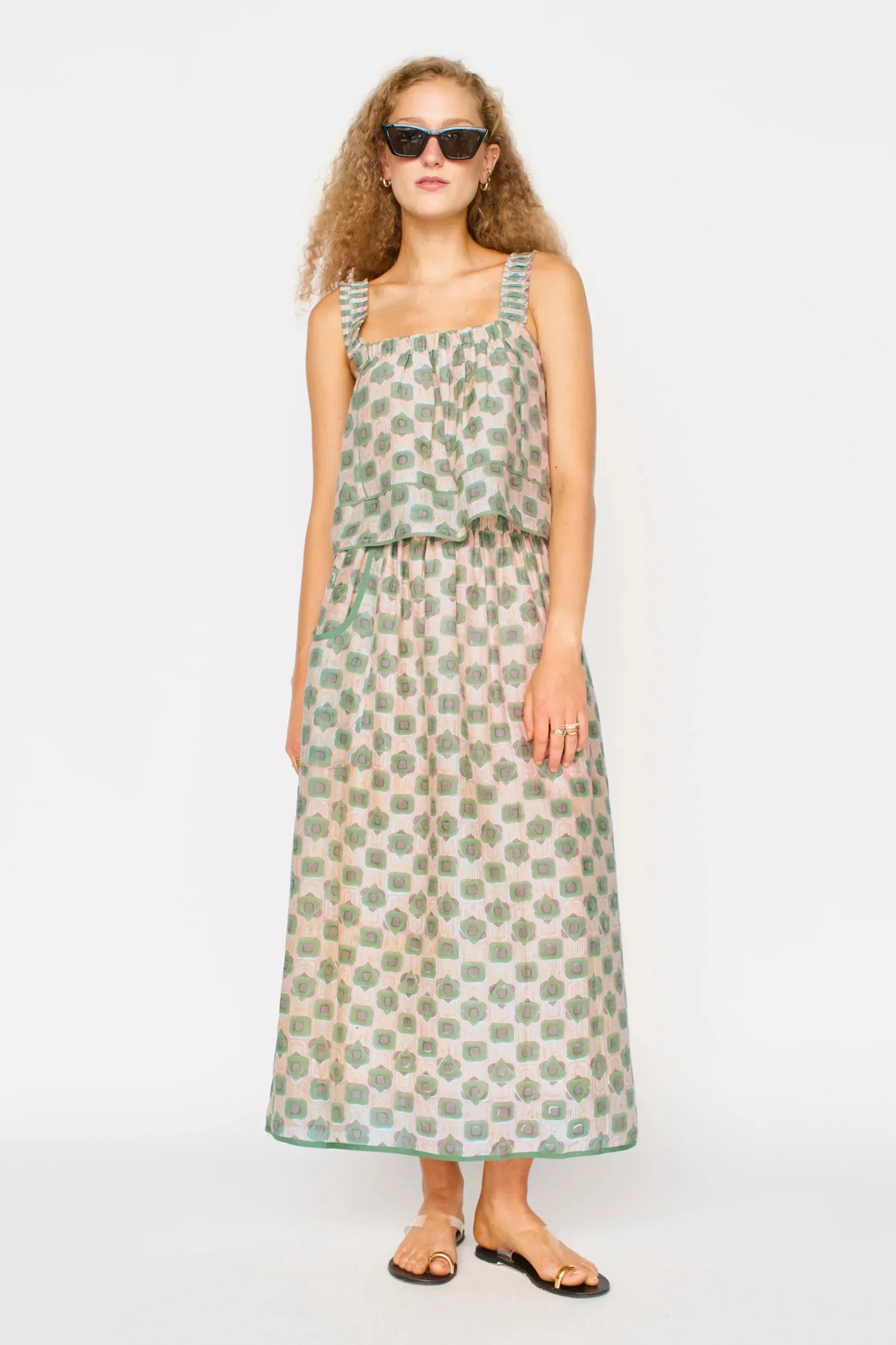 Verona Skirt in Petite Stony Coeur sold by Beau & Ro