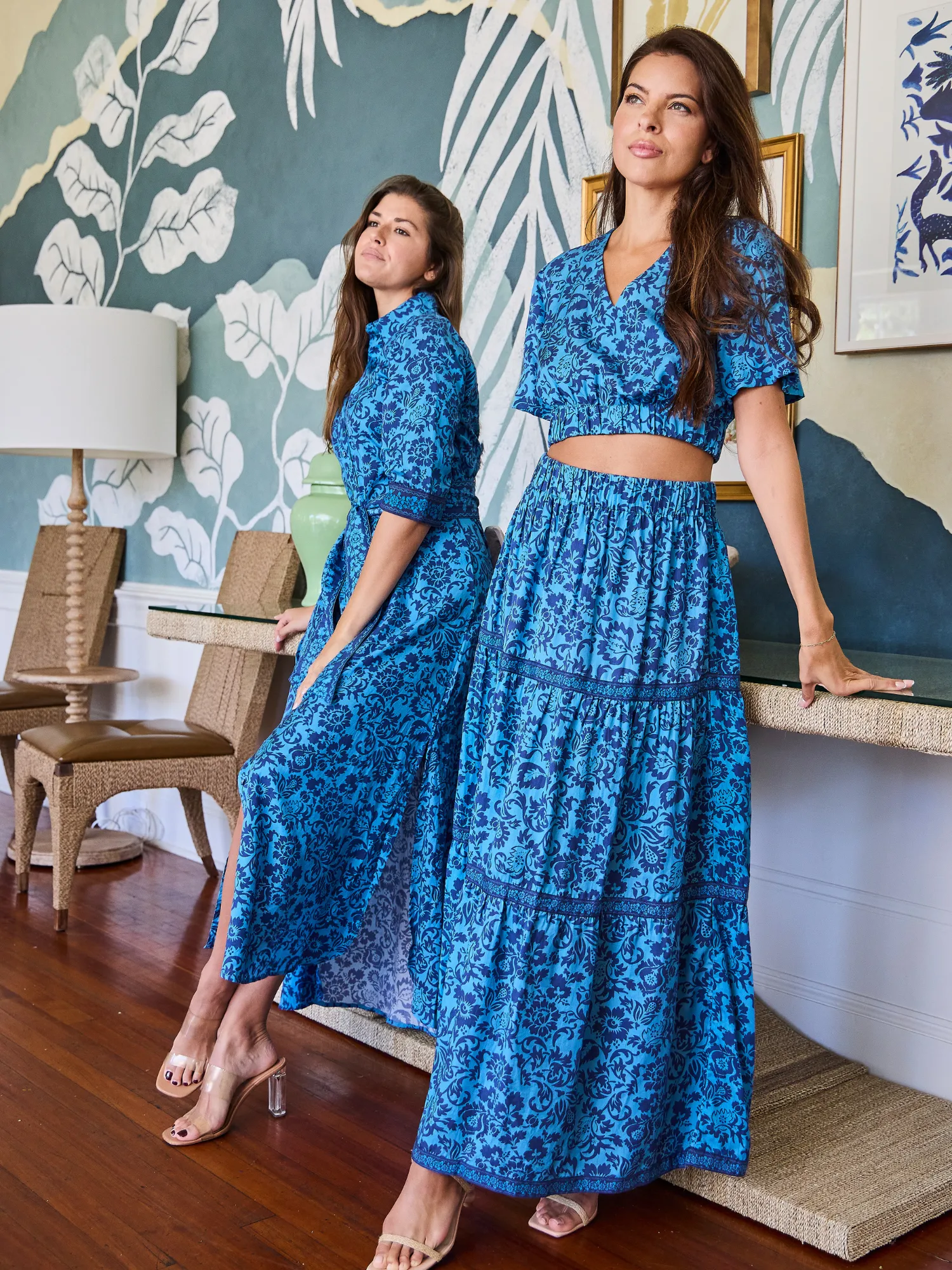 The Abby Top | Navy Flore sold by Beau & Ro product image thumbnail 2