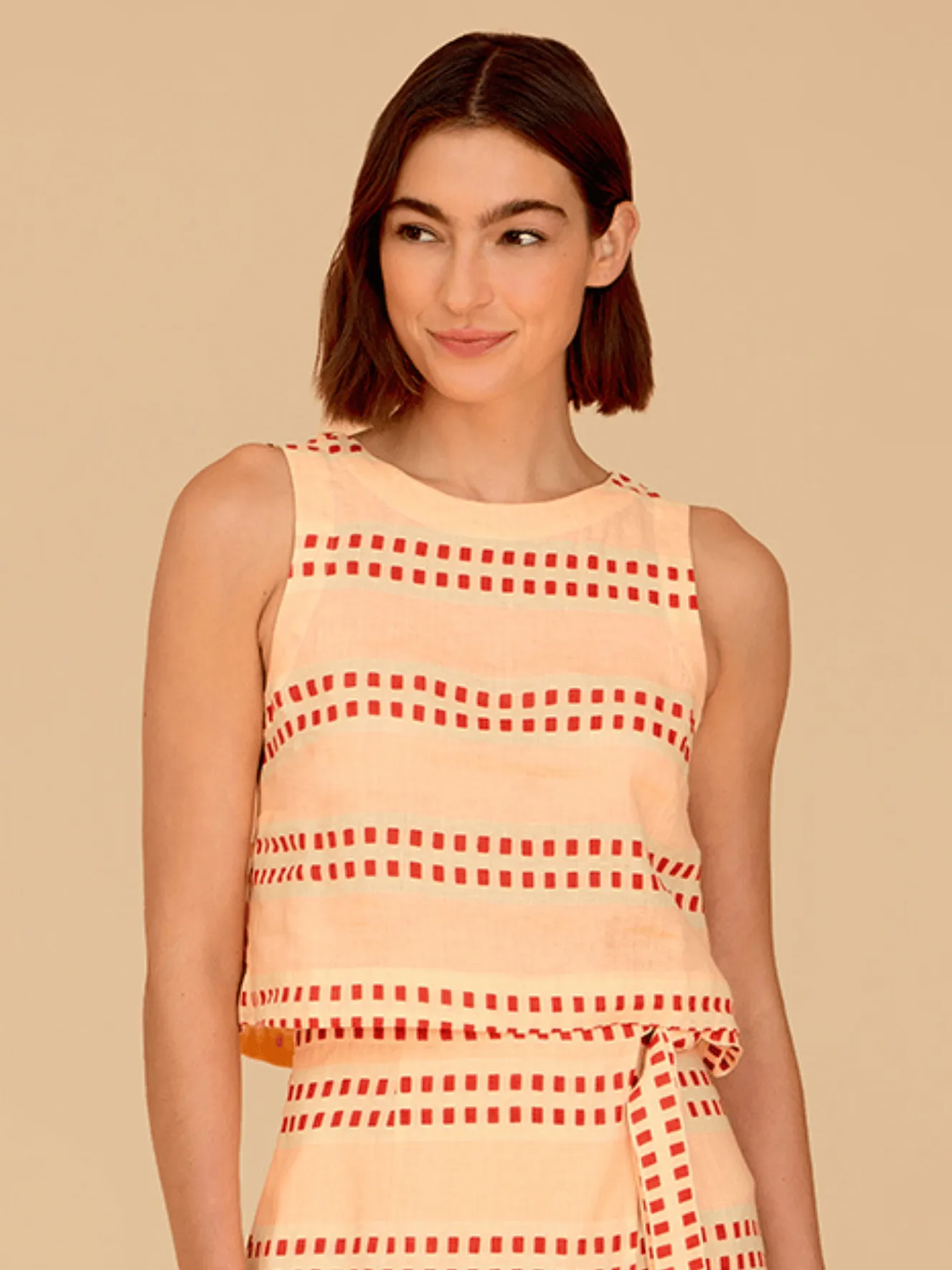 Dani Top in Spanish Stripe sold by Beau & Ro