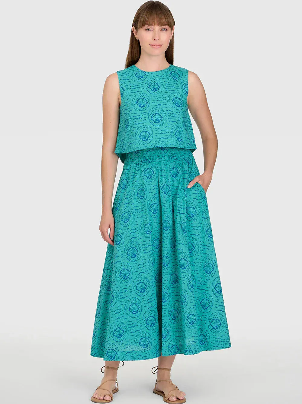 Shells Pavillon Skirt sold by Beau & Ro