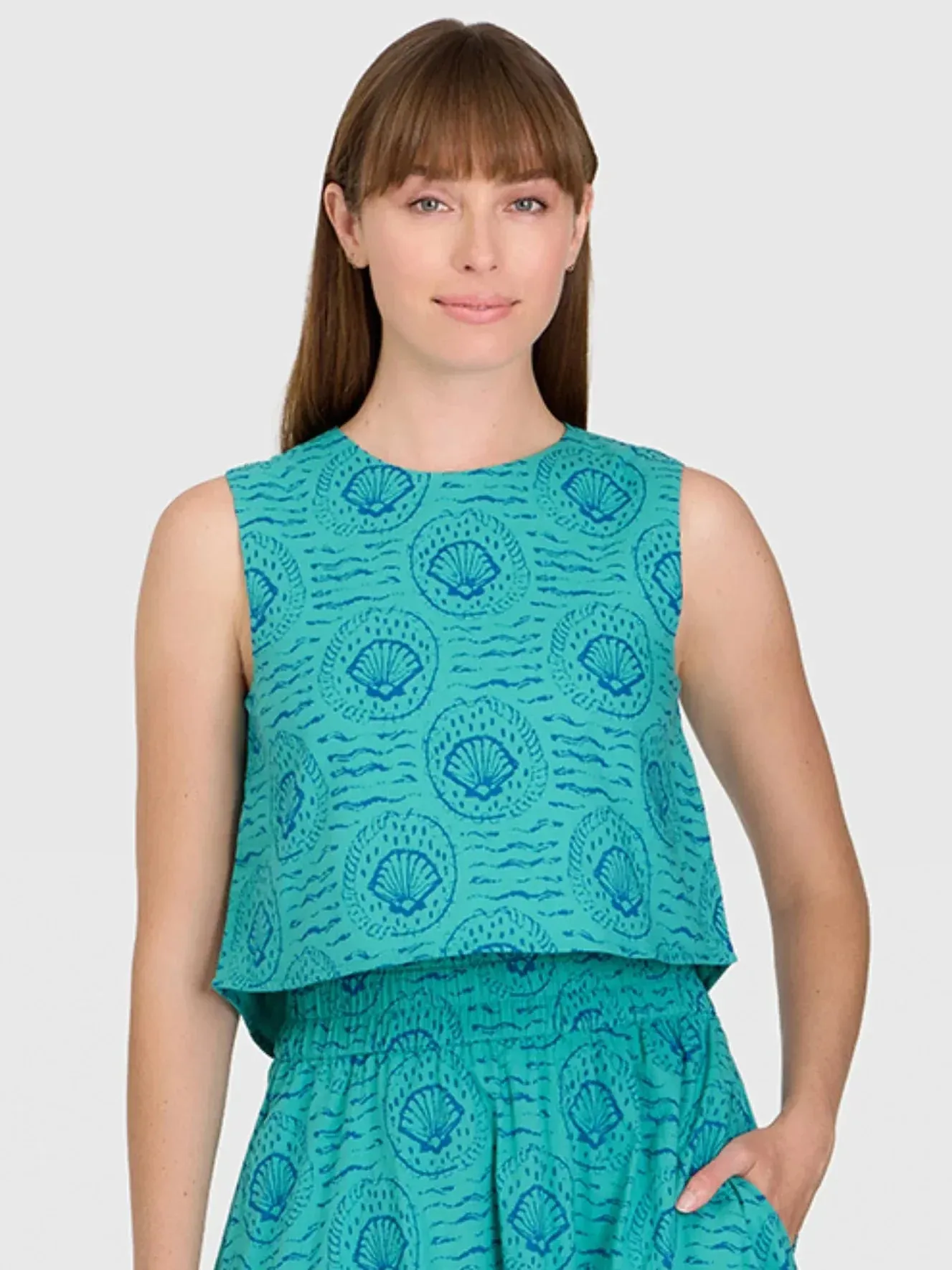 Shells Crop Top sold by Beau & Ro