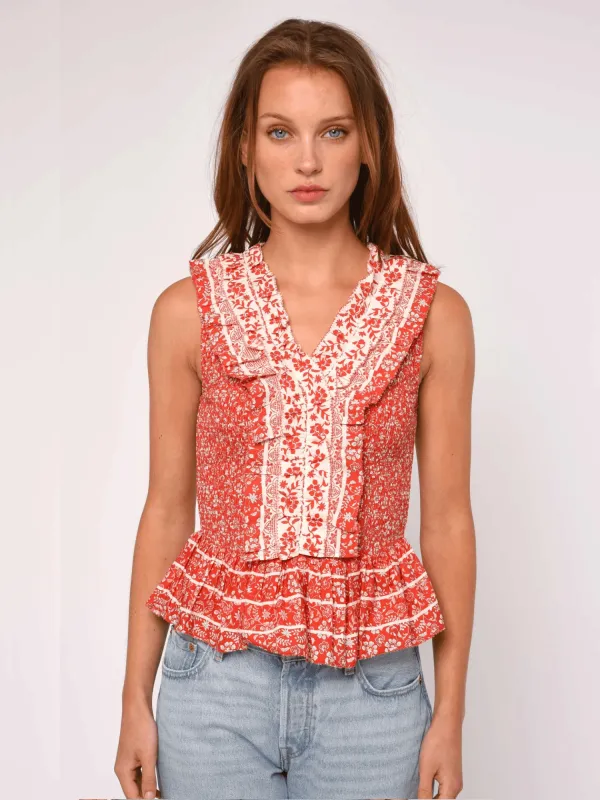 Zephyr Top in Rosemary Dreamscape sold by Beau & Ro