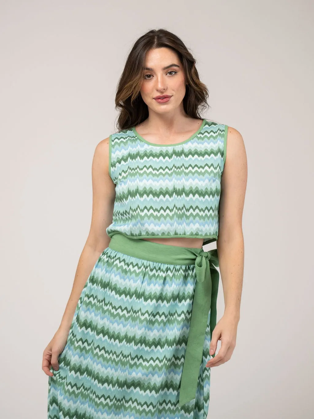 The Beach Tank | Green Wave sold by Beau & Ro