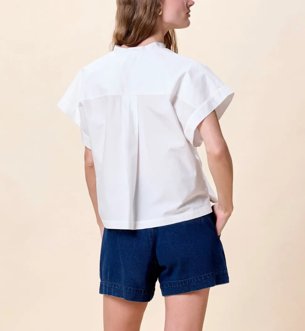 Ariel Blouse in White sold by Beau & Ro product image thumbnail 3