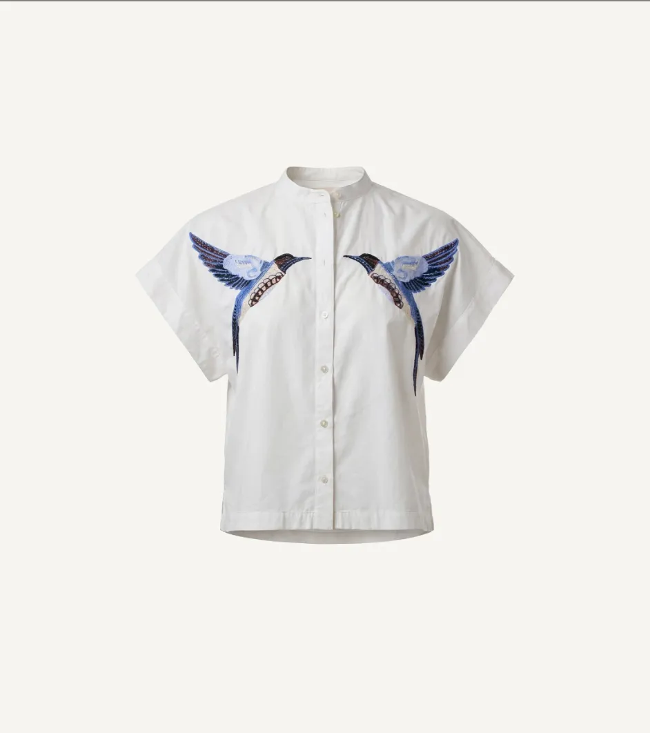 Ariel Blouse in White sold by Beau & Ro product image thumbnail 4