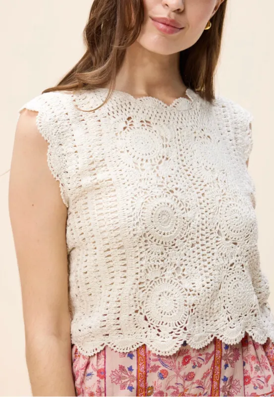 Astra Top in Parchment small made by Beau & Ro