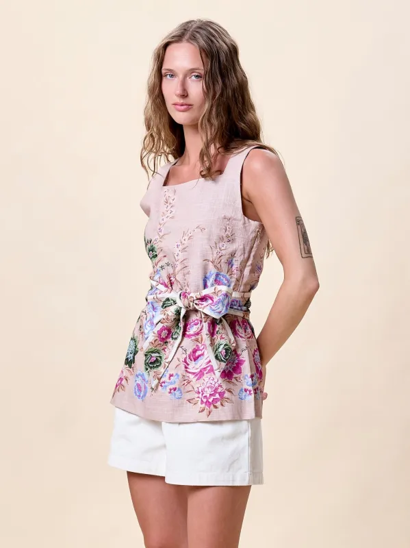 Amabel Top in Silva Print sold by Beau & Ro