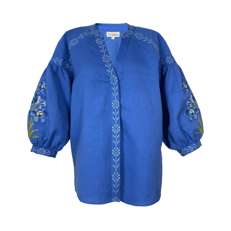 The Royal Blue Blouse made by Beau & Ro