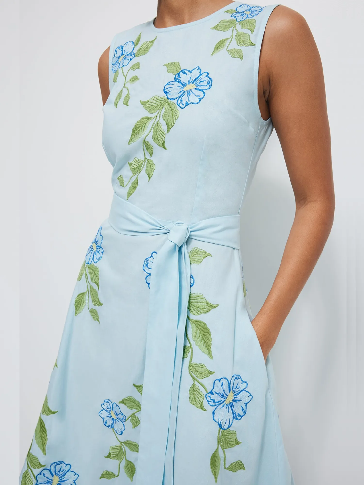 The Medina Dress in Light Lagoon sold by Beau & Ro product image thumbnail 3