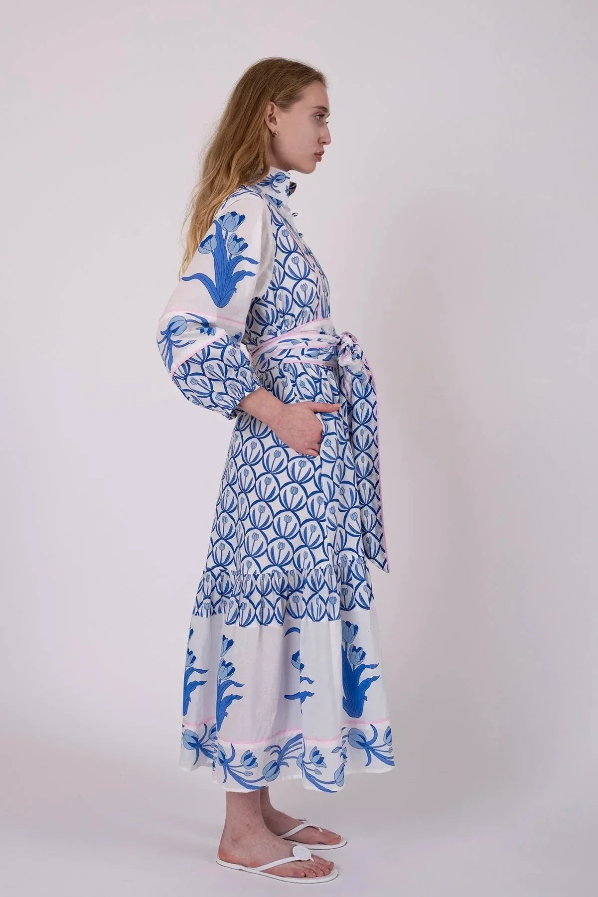 SUE SARTOR Flounce | Cerulean Tulip sold by Beau & Ro product image thumbnail 3