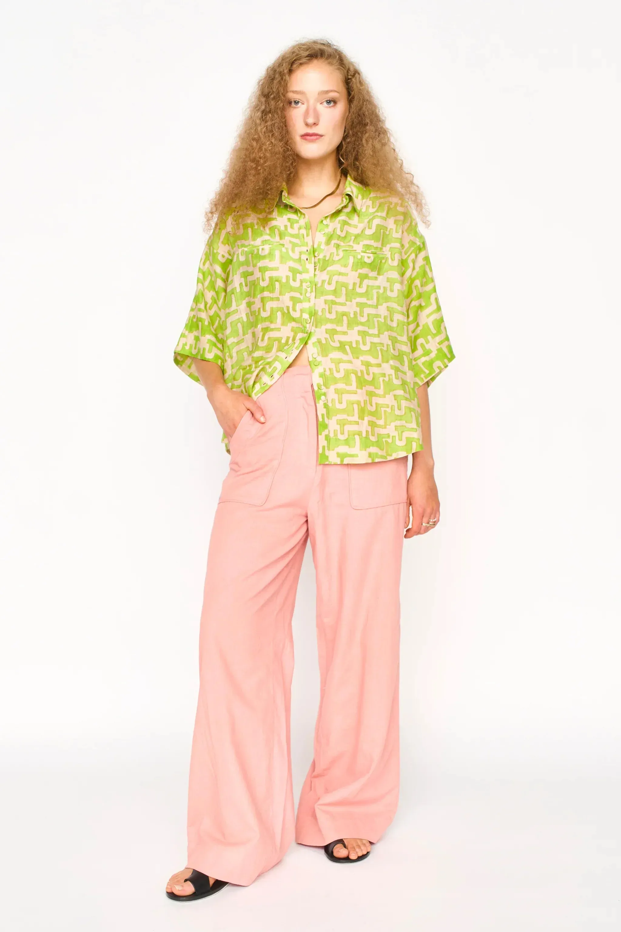 Tivot Pant in Pomelo sold by Beau & Ro product image thumbnail 3