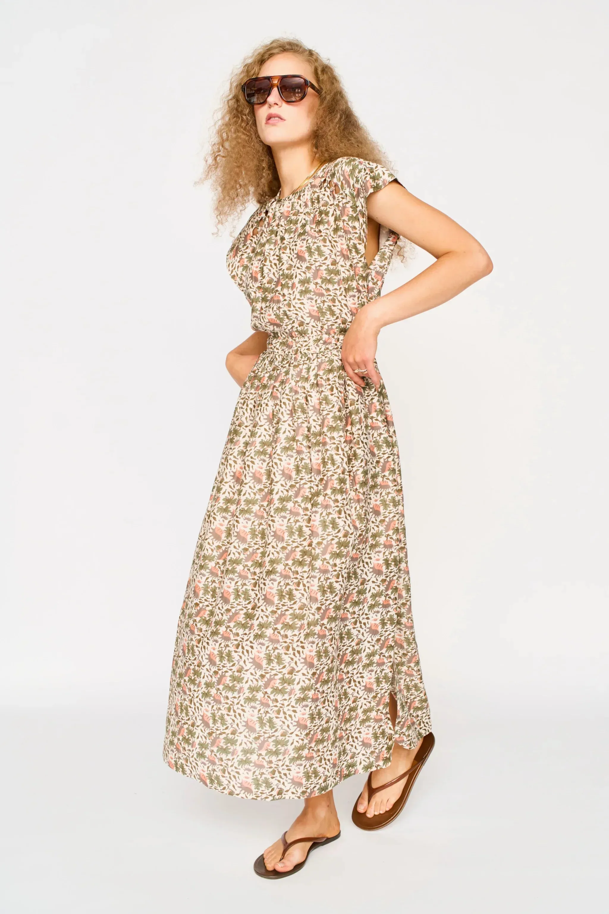 Merida Dress in Pink Cowrie sold by Beau & Ro product image thumbnail 4