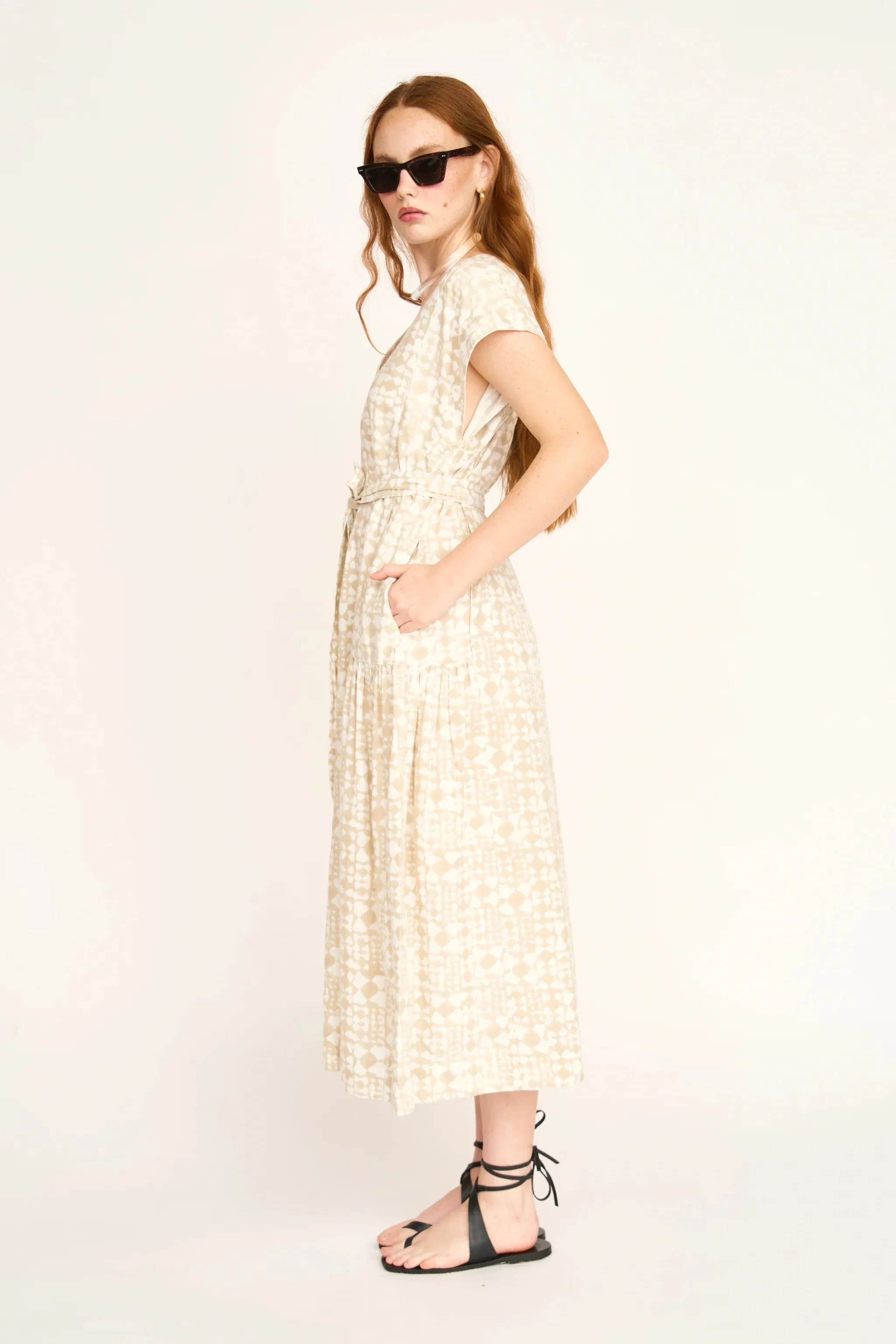 Oaxaca Dress in Sandcastle sold by Beau & Ro product image thumbnail 4