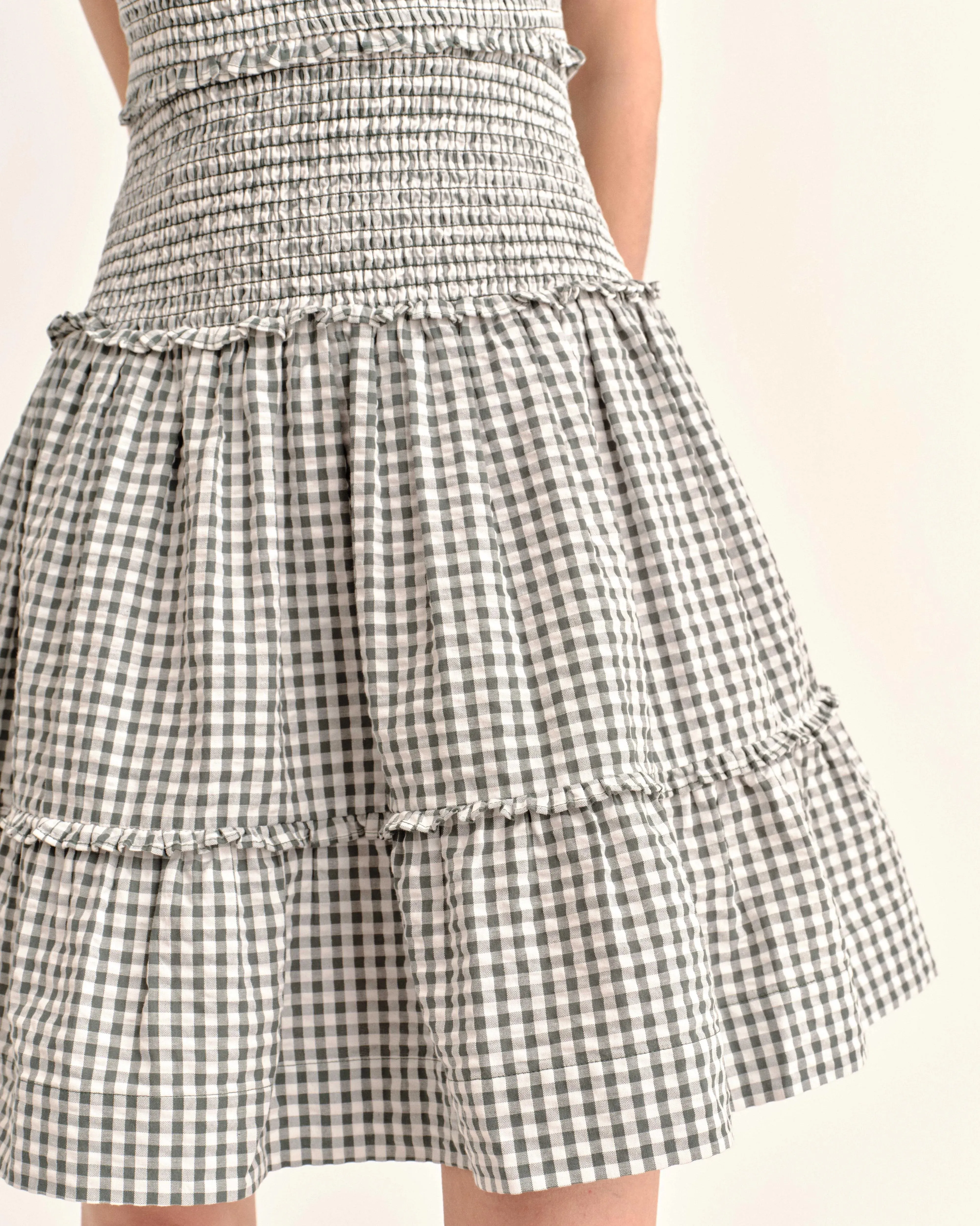 Rhett Mini Dress in Moss sold by Beau & Ro product image thumbnail 2