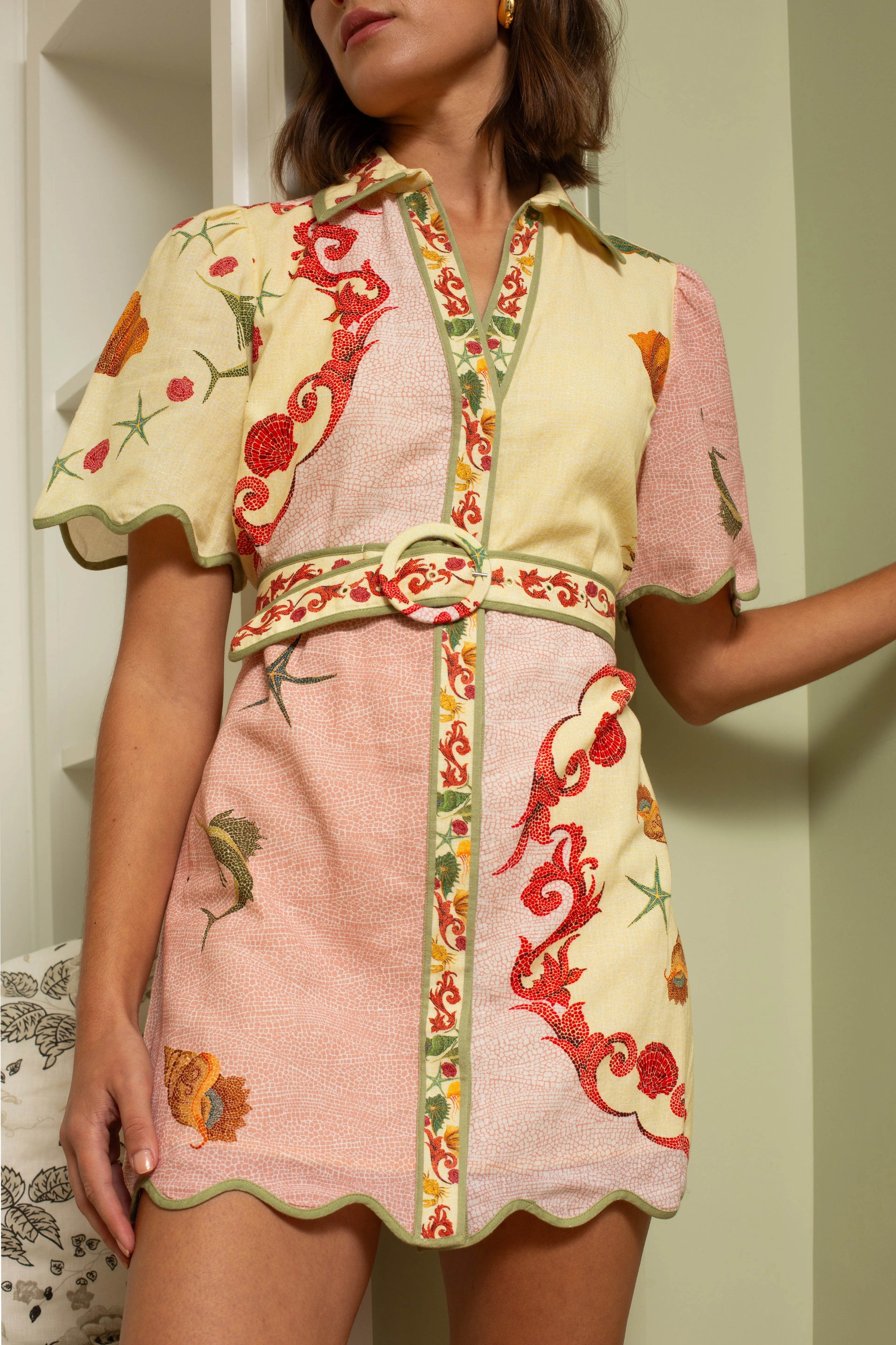 Poppy Dress in Blush Shell sold by Beau & Ro product image thumbnail 2