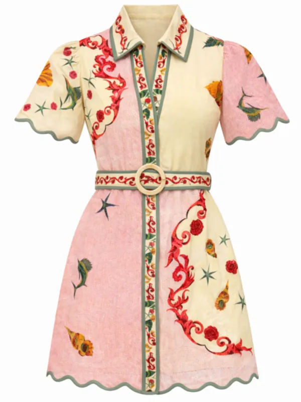 Poppy Dress in Blush Shell made by Anna Cate