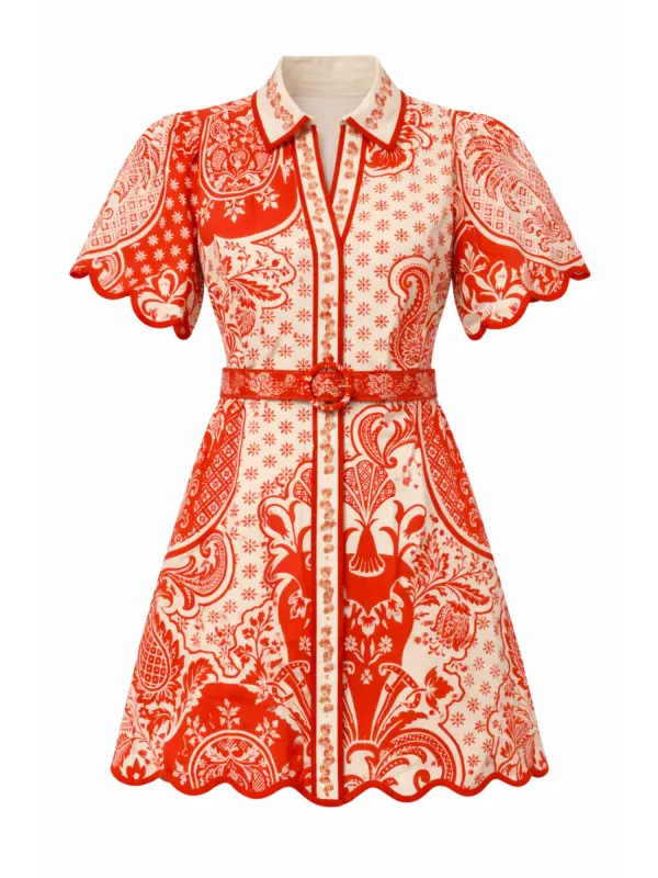 Poppy Dress in Summer Punch made by Anna Cate