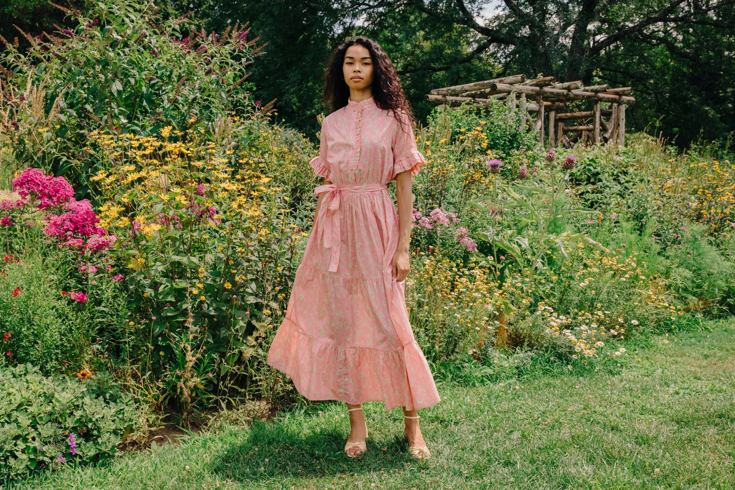 Emma Midi Dress in Love Emma & Georgina Liberty Print sold by Beau & Ro product image thumbnail 2