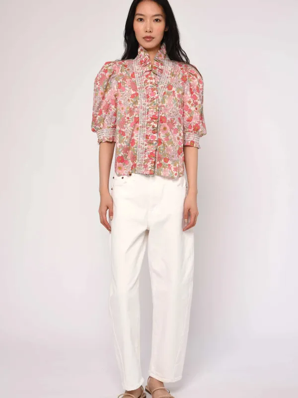 Zuri Top in Clarabell Liberty Print sold by Beau & Ro