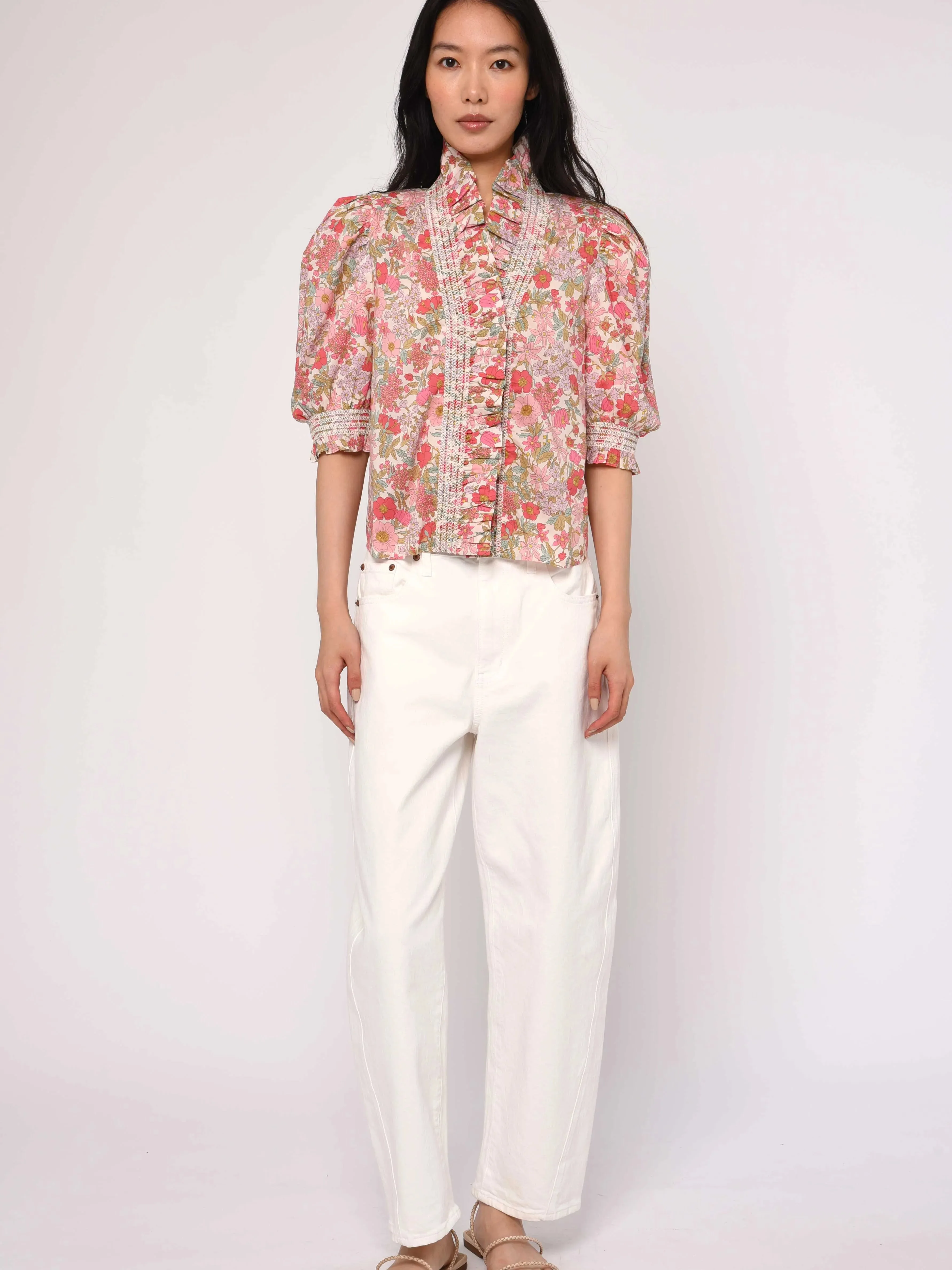 Zuri Top in Clarabell Liberty Print sold by Beau & Ro