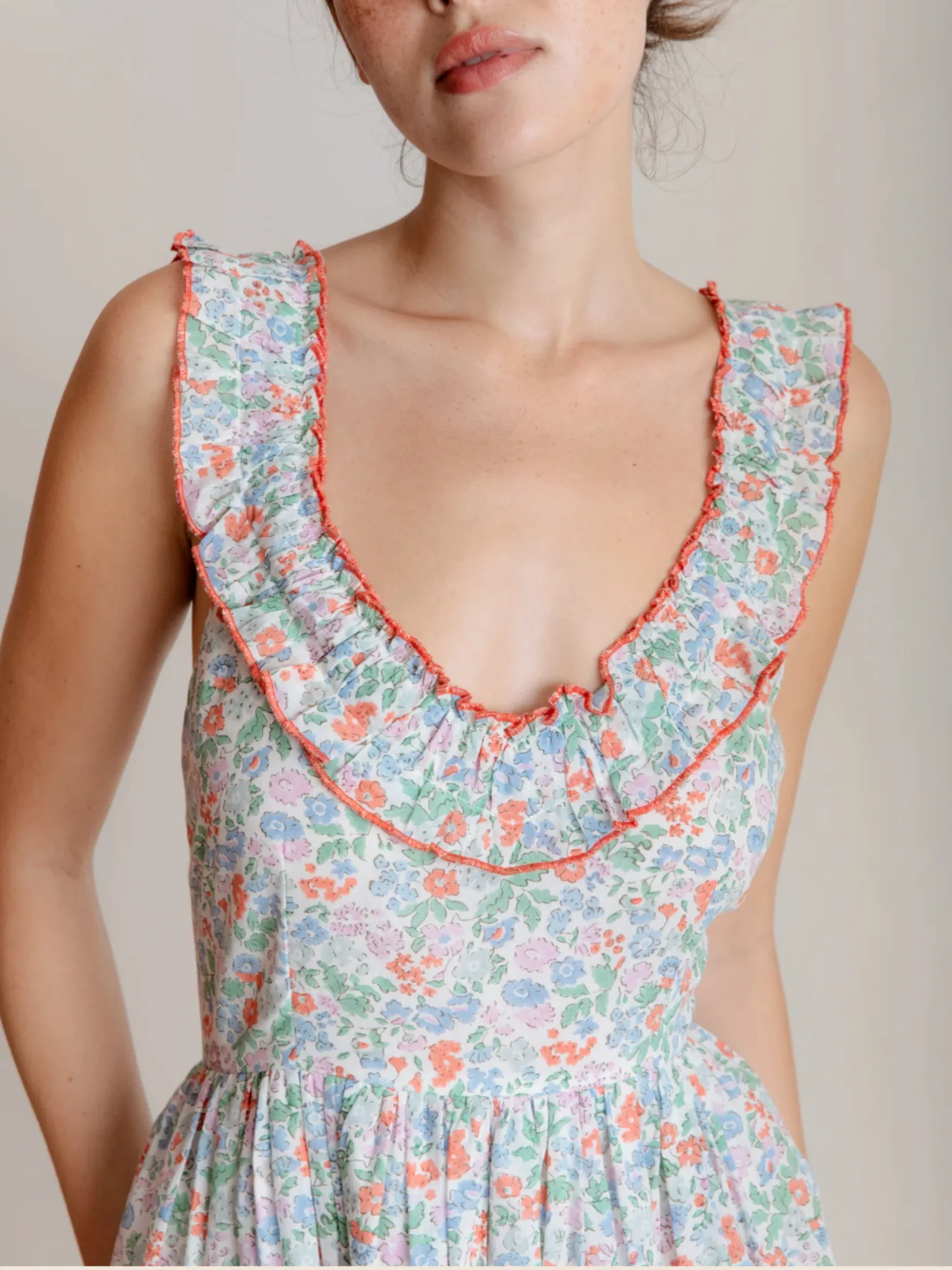 Maeve Dress in Vintage Fleures sold by Beau & Ro product image thumbnail 3