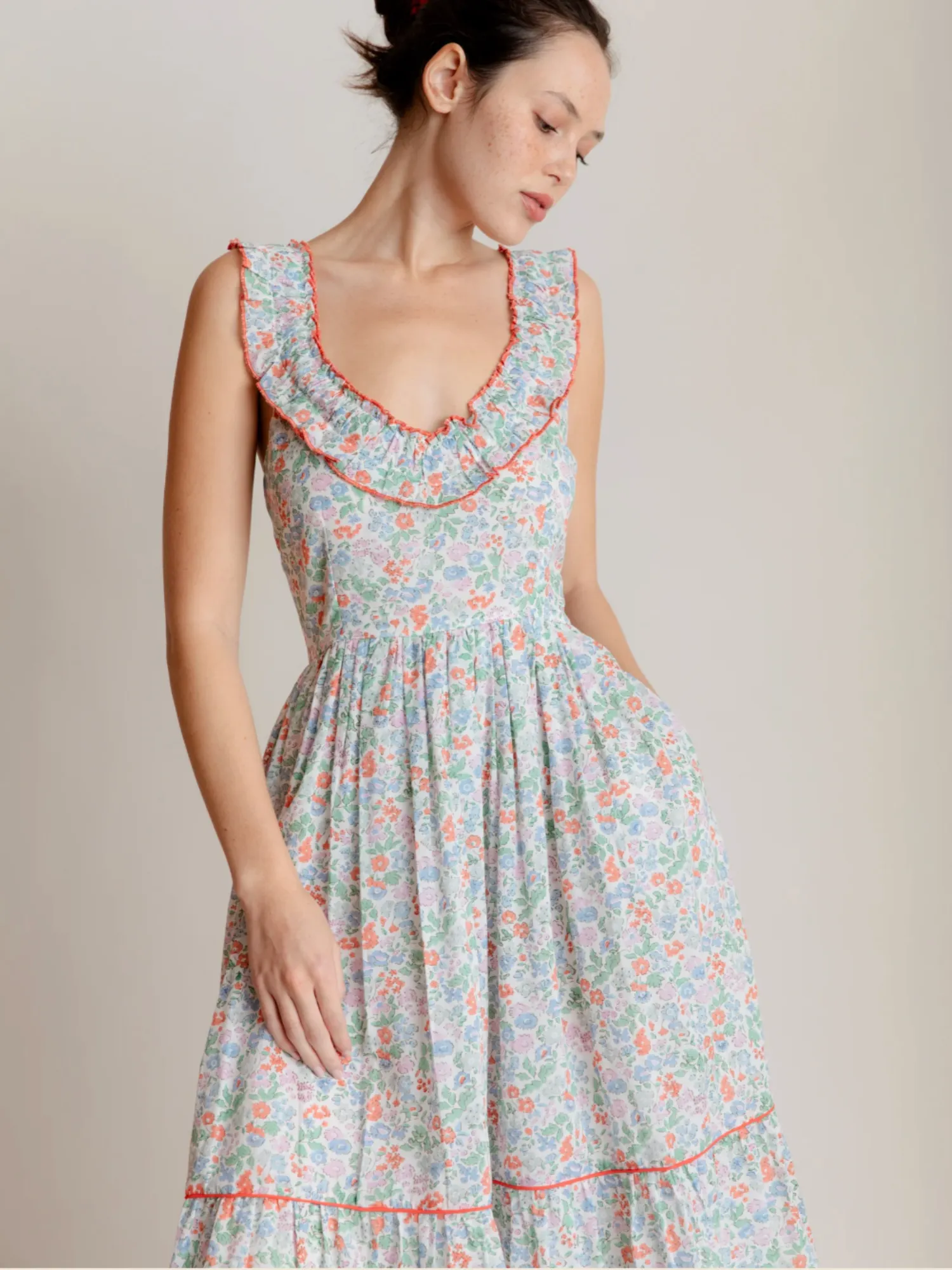 Maeve Dress in Vintage Fleures sold by Beau & Ro product image thumbnail 2