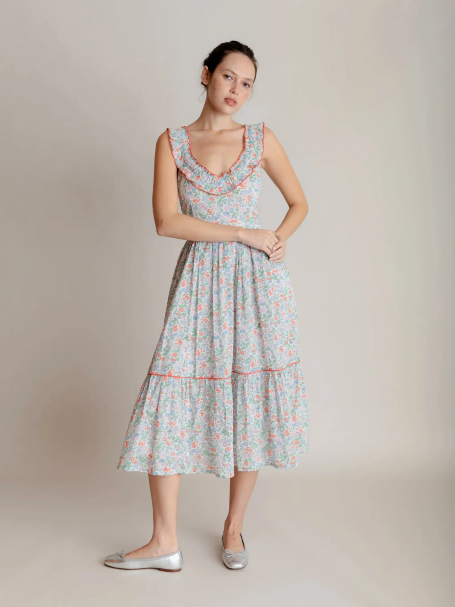 Maeve Dress in Vintage Fleures sold by Beau & Ro