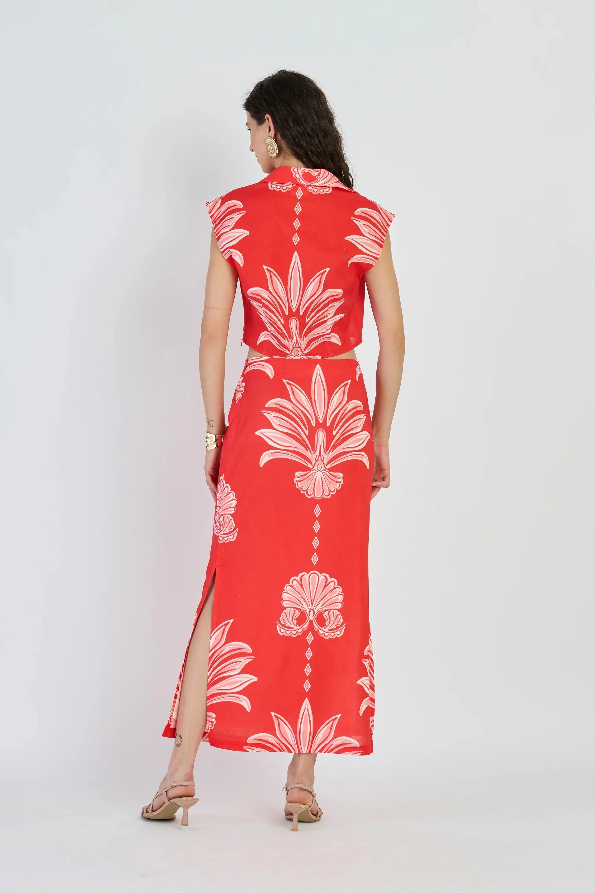 Alba Top in Palm Springs Rouge sold by Beau & Ro product image thumbnail 4