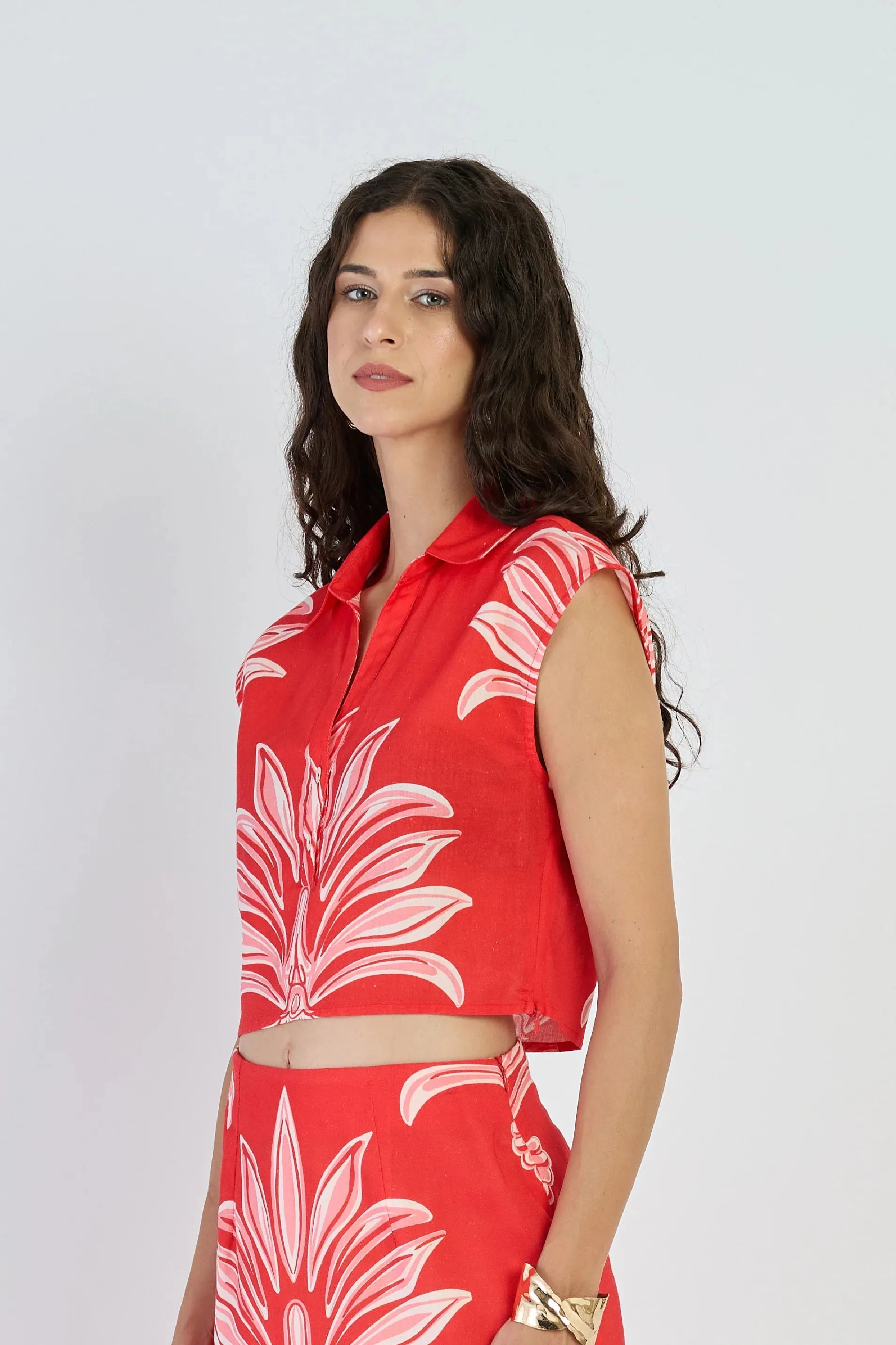 Alba Top in Palm Springs Rouge sold by Beau & Ro product image thumbnail 2