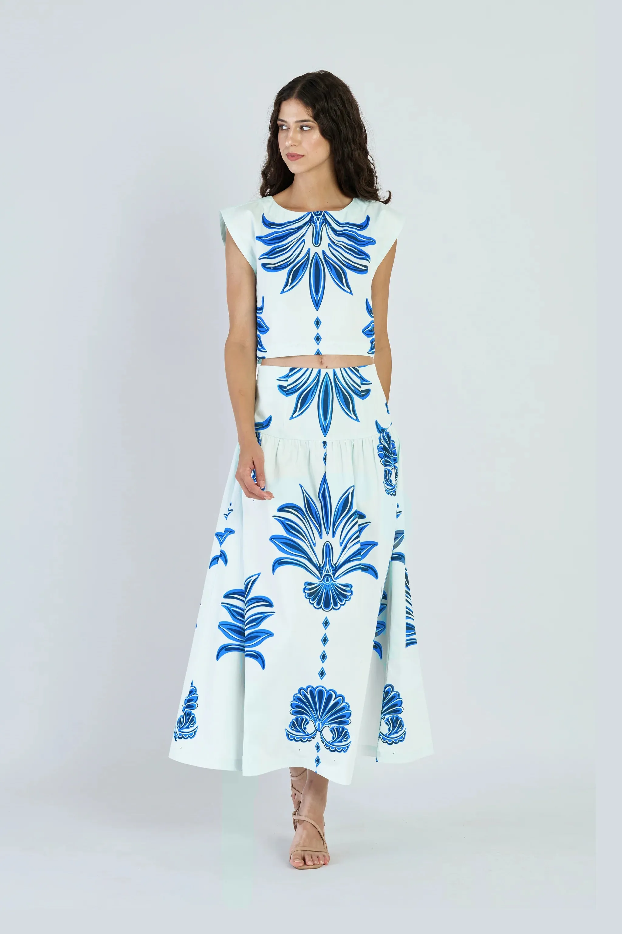 Piper Top in Palm Springs Navy sold by Beau & Ro product image thumbnail 3