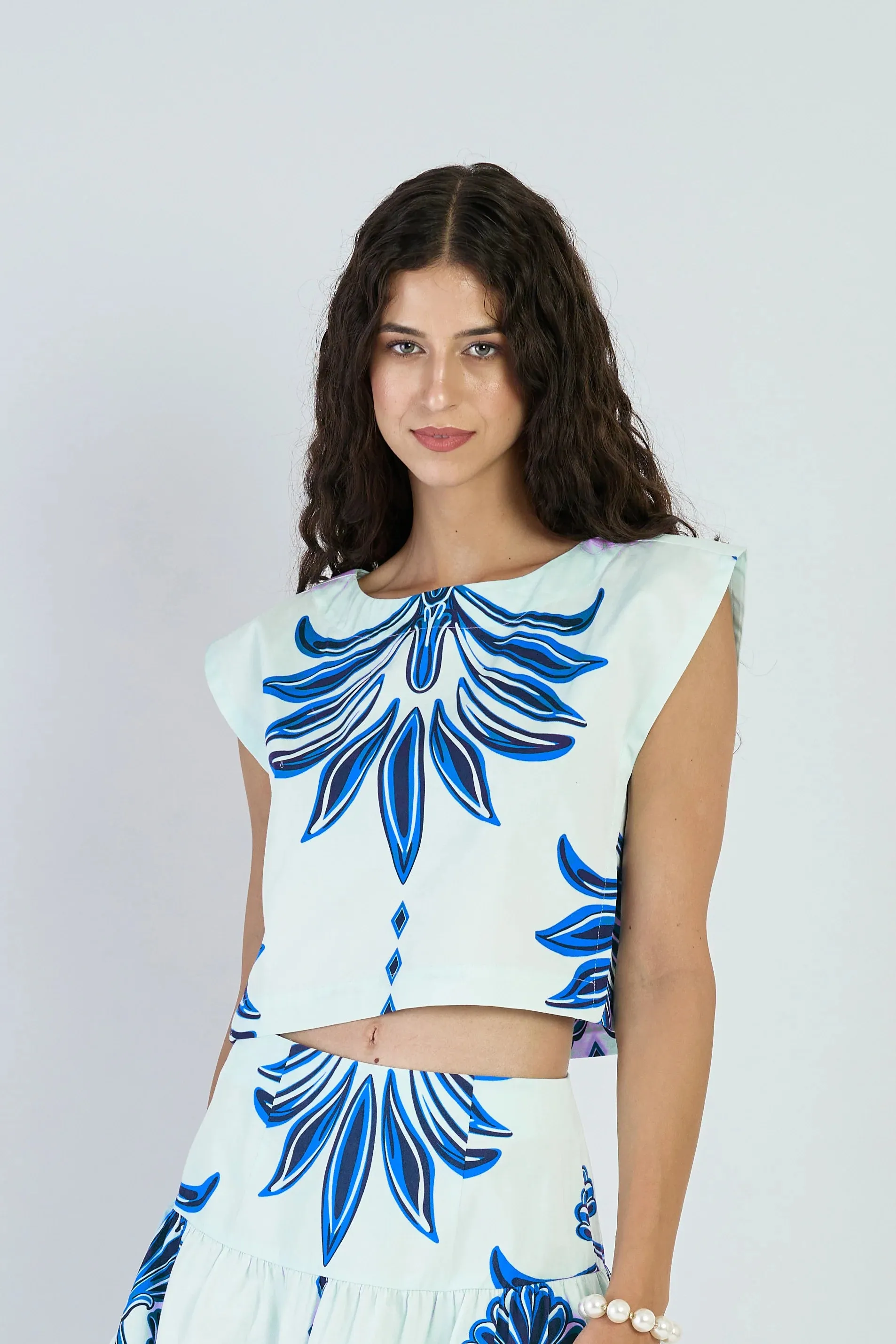 Piper Top in Palm Springs Navy sold by Beau & Ro product image thumbnail 2