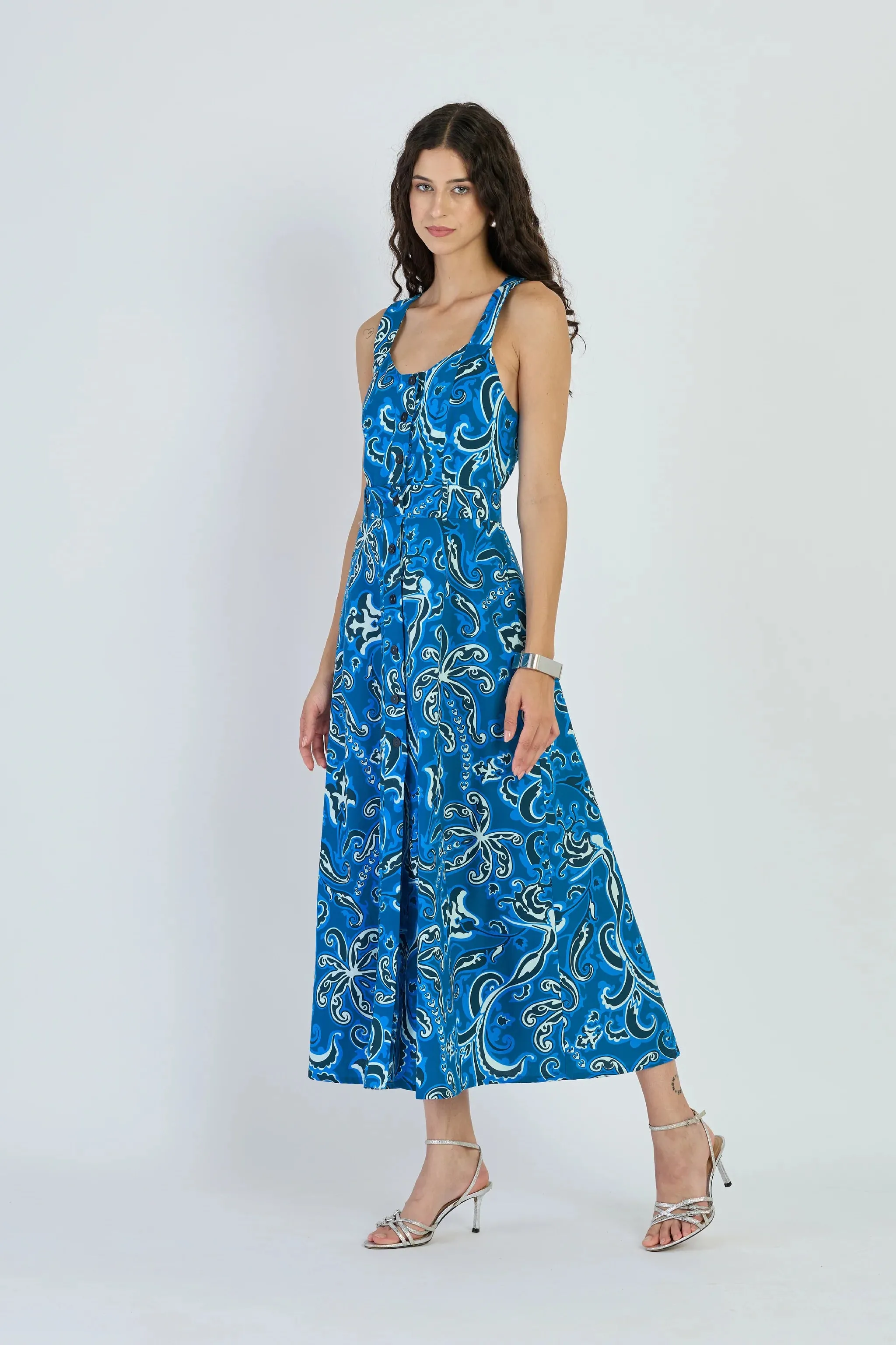 Nico Dress in Mermaid Navy sold by Beau & Ro product image thumbnail 3