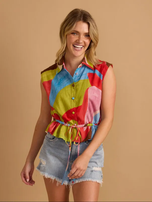 Maggie Top in Modern made by Beau & Ro