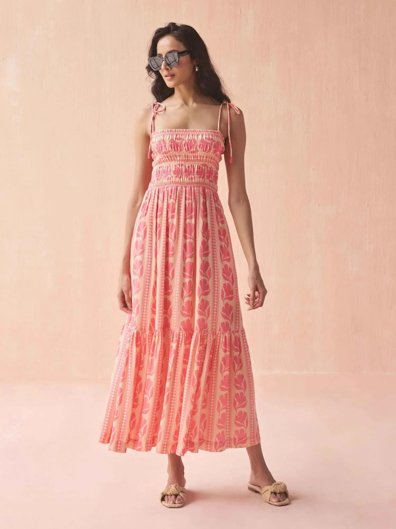 Adley Maxi in Lara Flamingo sold by Beau & Ro