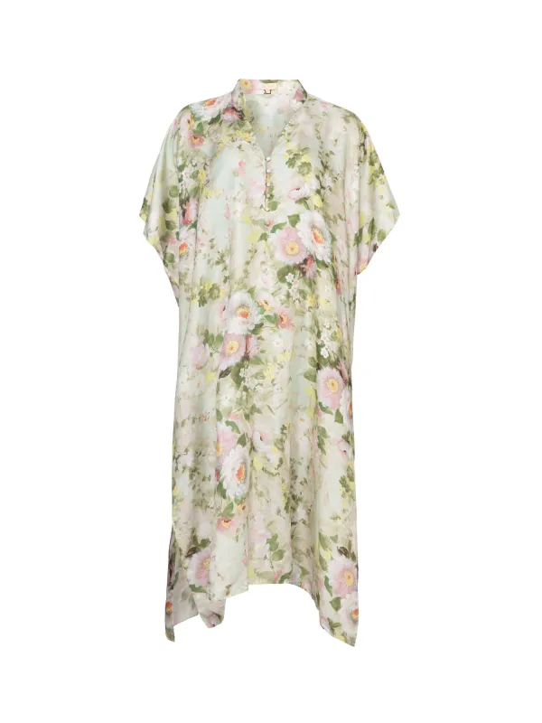 Silk Kaftan in Meadow made by Beau & Ro
