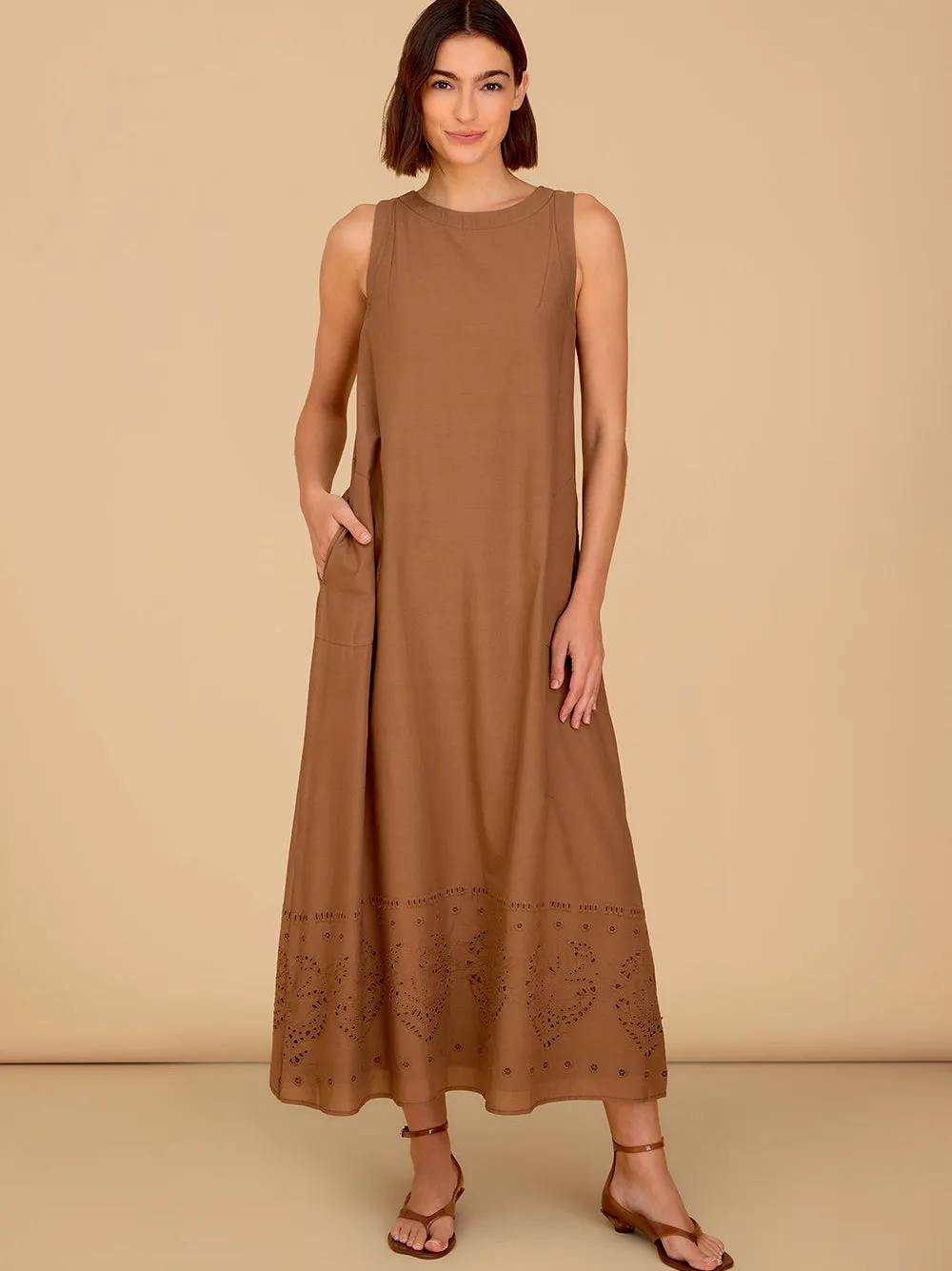 Dani Dress in Shell sold by Beau & Ro