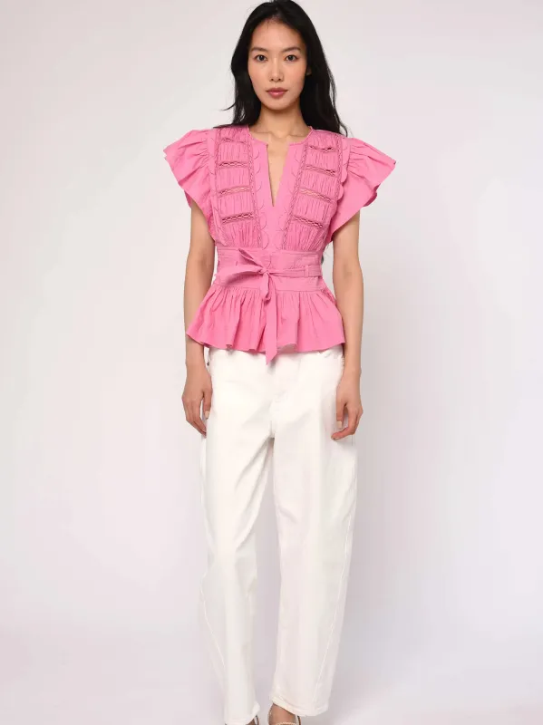 Madelyn Top in Rosebloom made by Love The Label